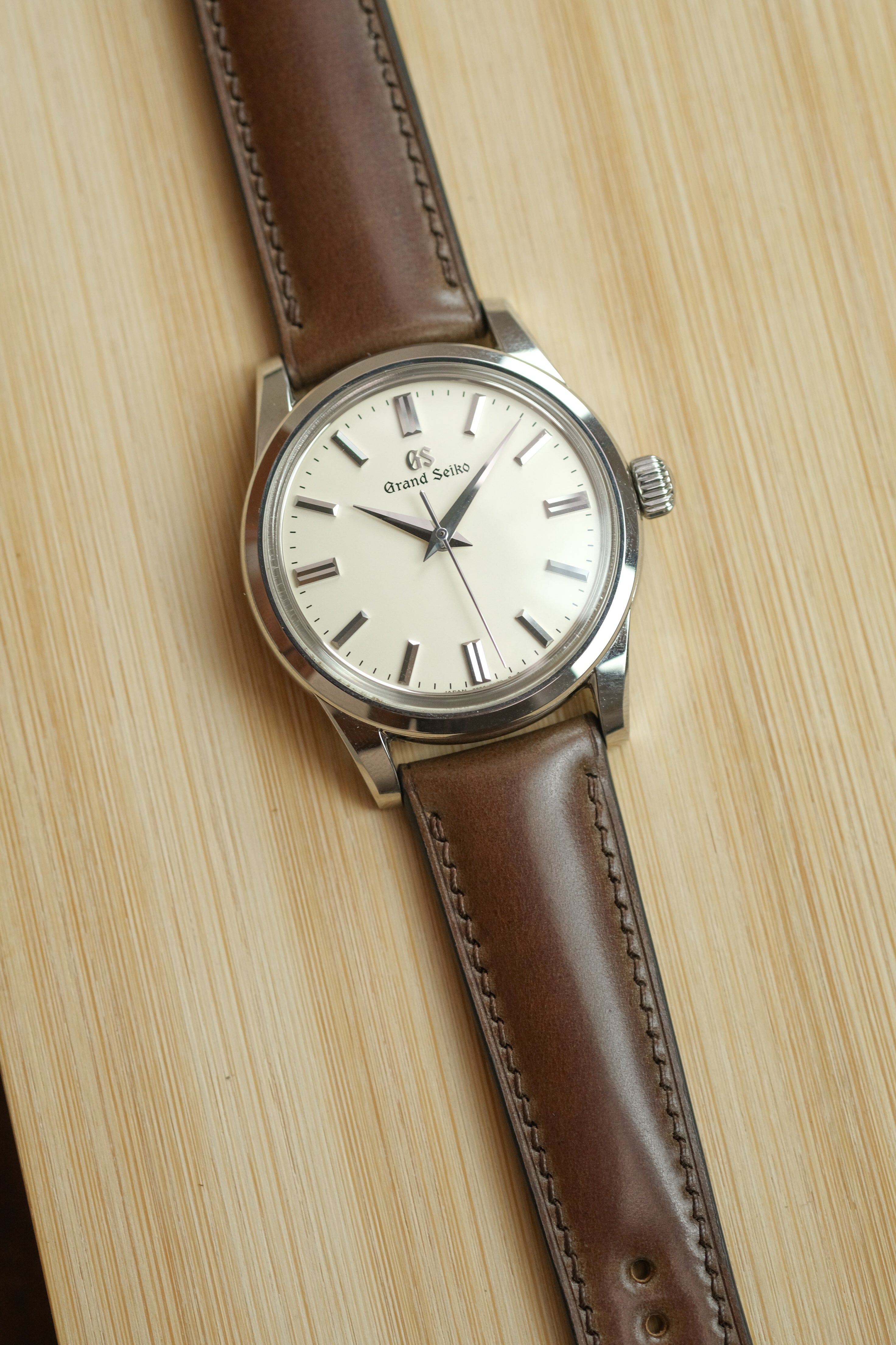 Dark Brown Shell Cordovan (Padded) Leather Strap - Artisan Straps