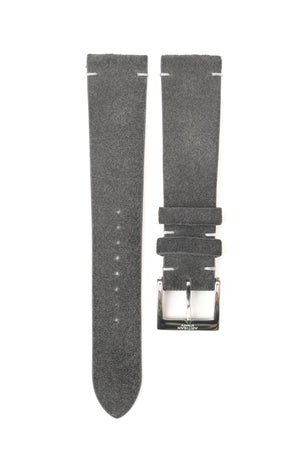 Deep Grey Suede (Two-Stitch) Leather Strap - Artisan Straps