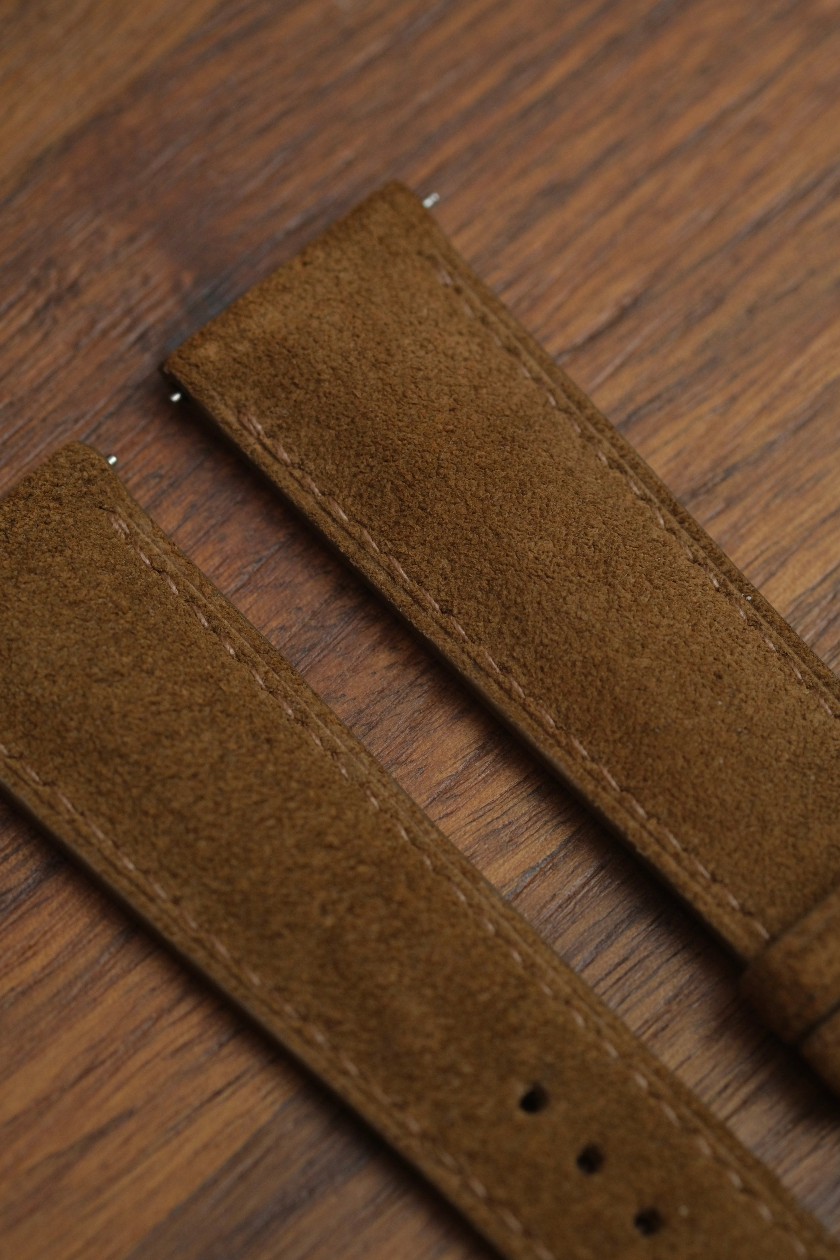 Whiskey Suede (Padded) Leather Strap - Artisan Straps