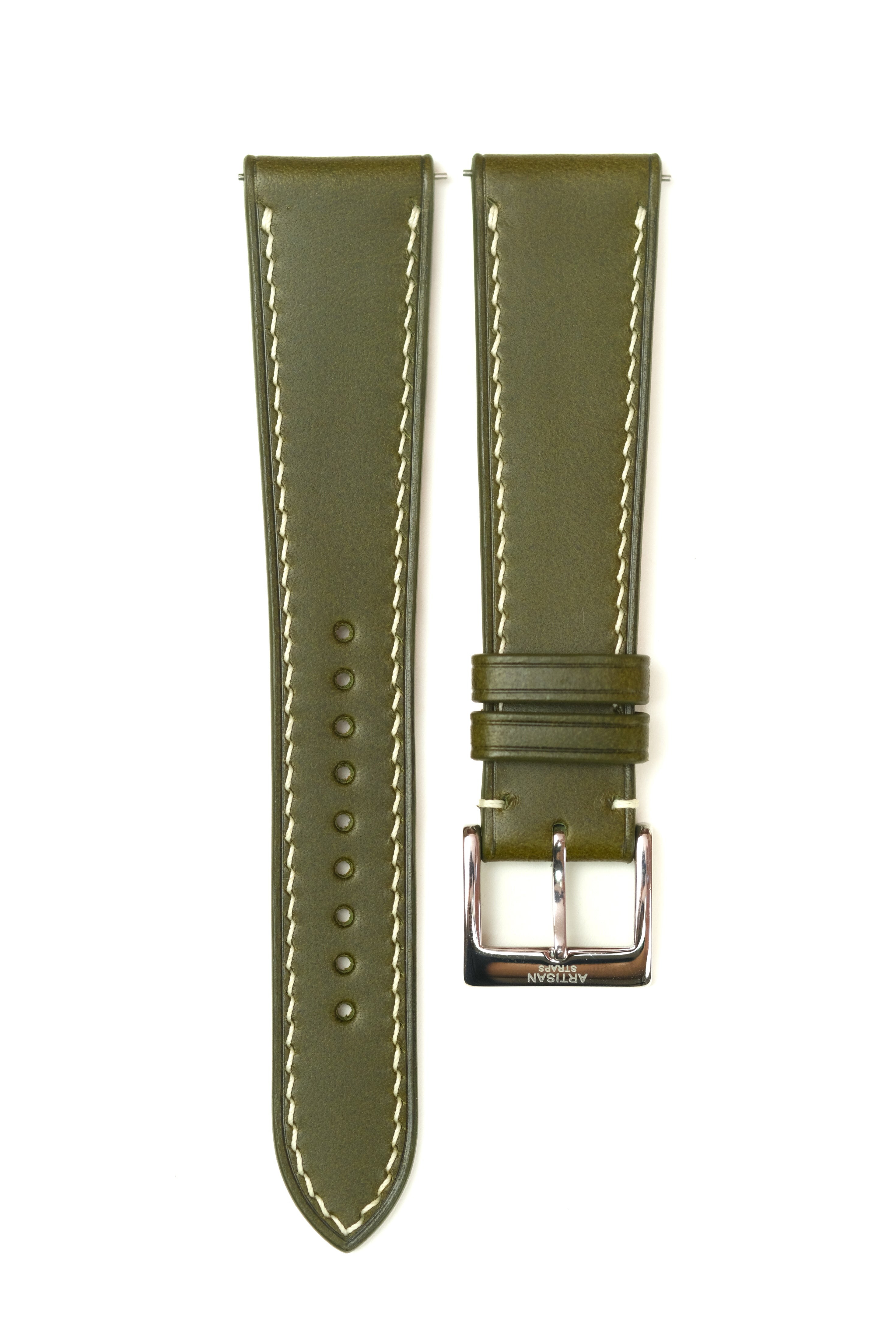 Olive Green Buttero Leather Strap