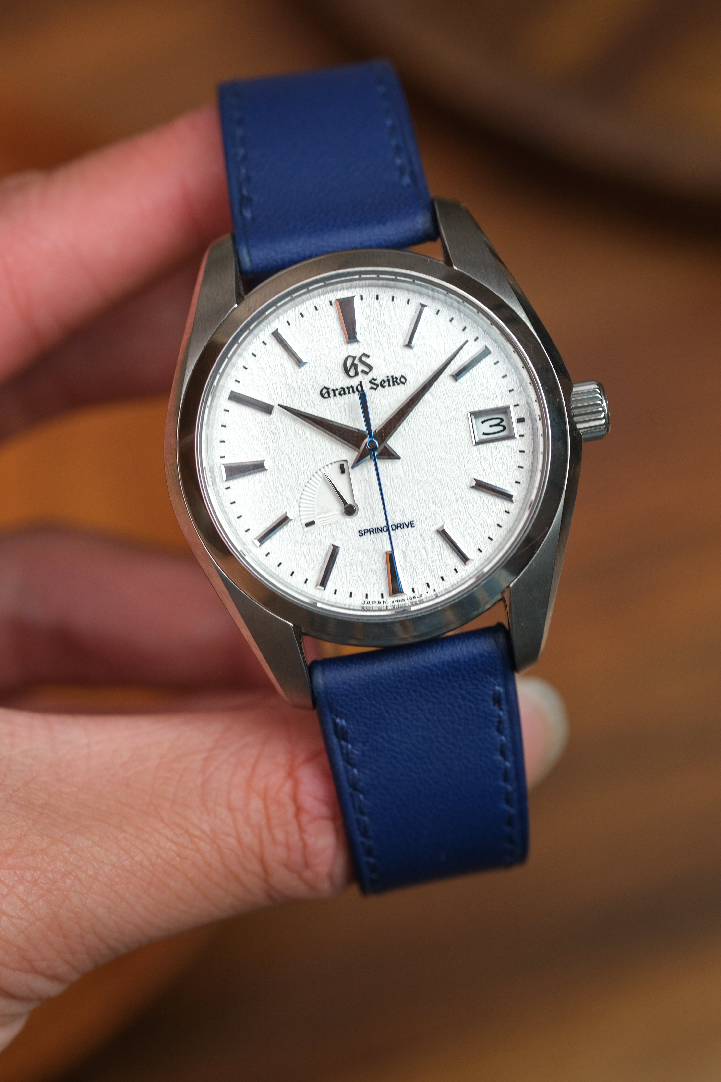 Dark Blue Swift Leather Strap