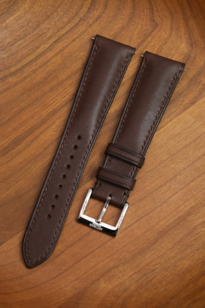 Dark Brown Barenia (Padded) Leather Strap