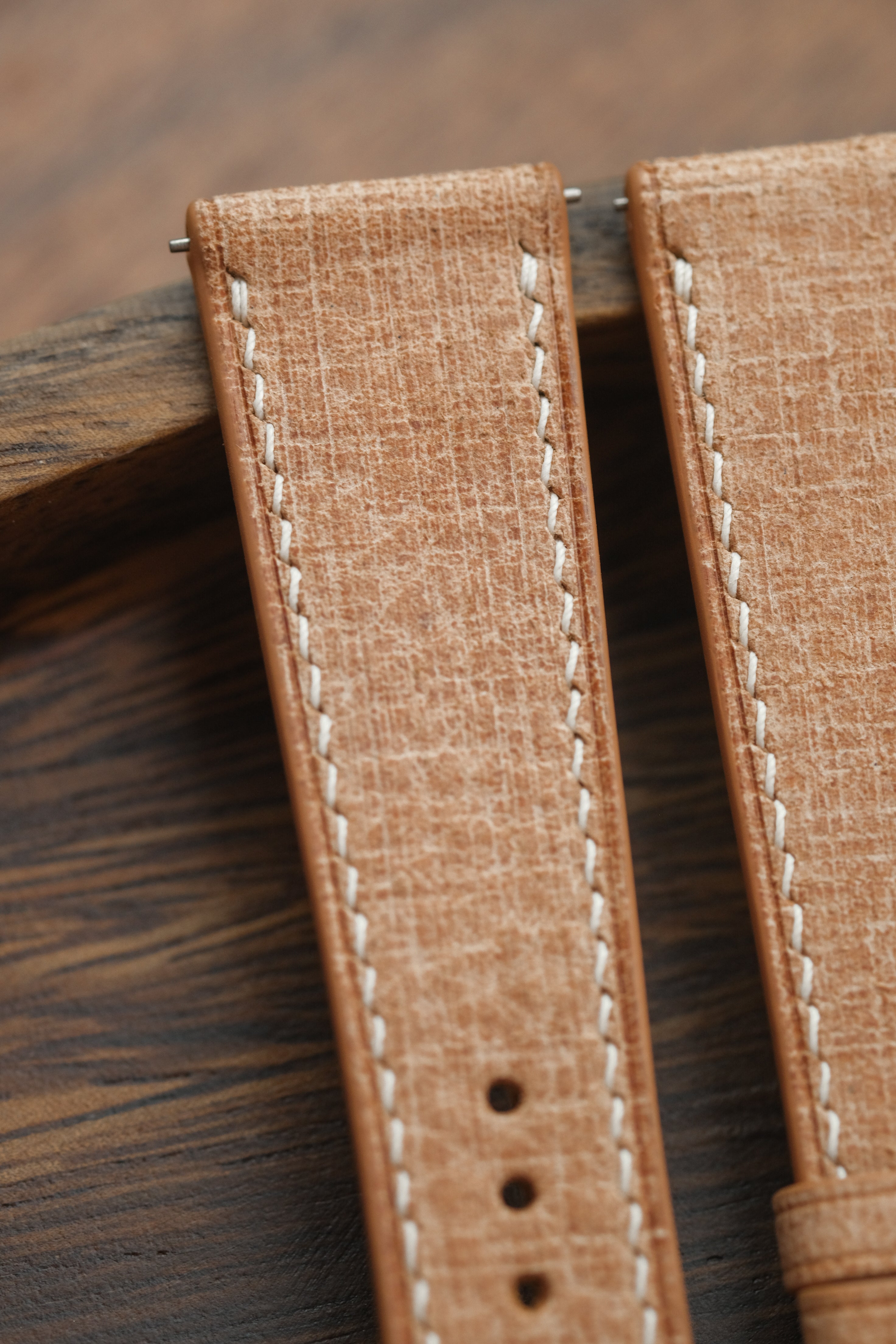 Natural Babele 'Linen' Leather Strap - Artisan Straps