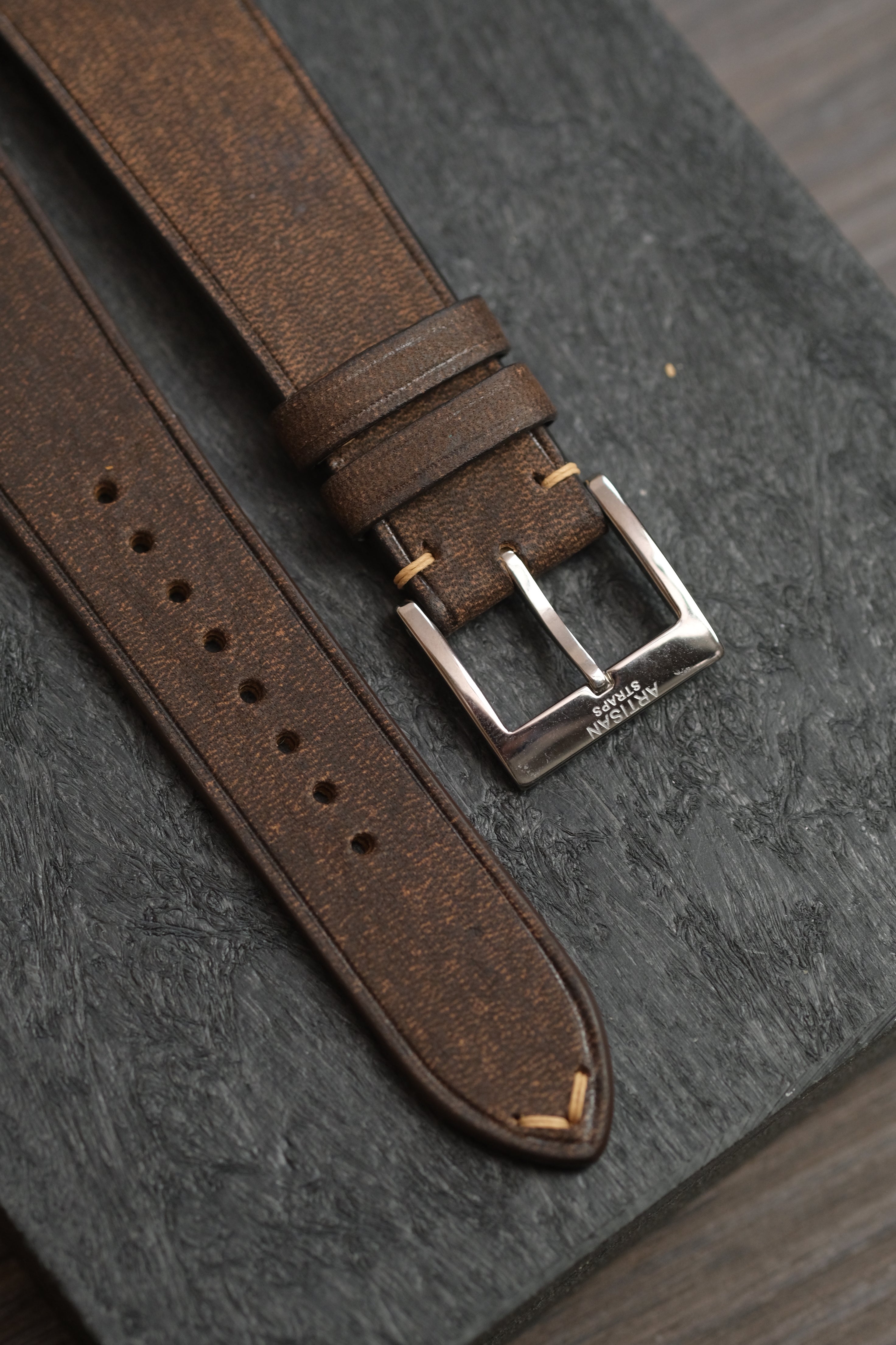 Whiskey Habana (Two-Stitch) Leather Strap - Artisan Straps