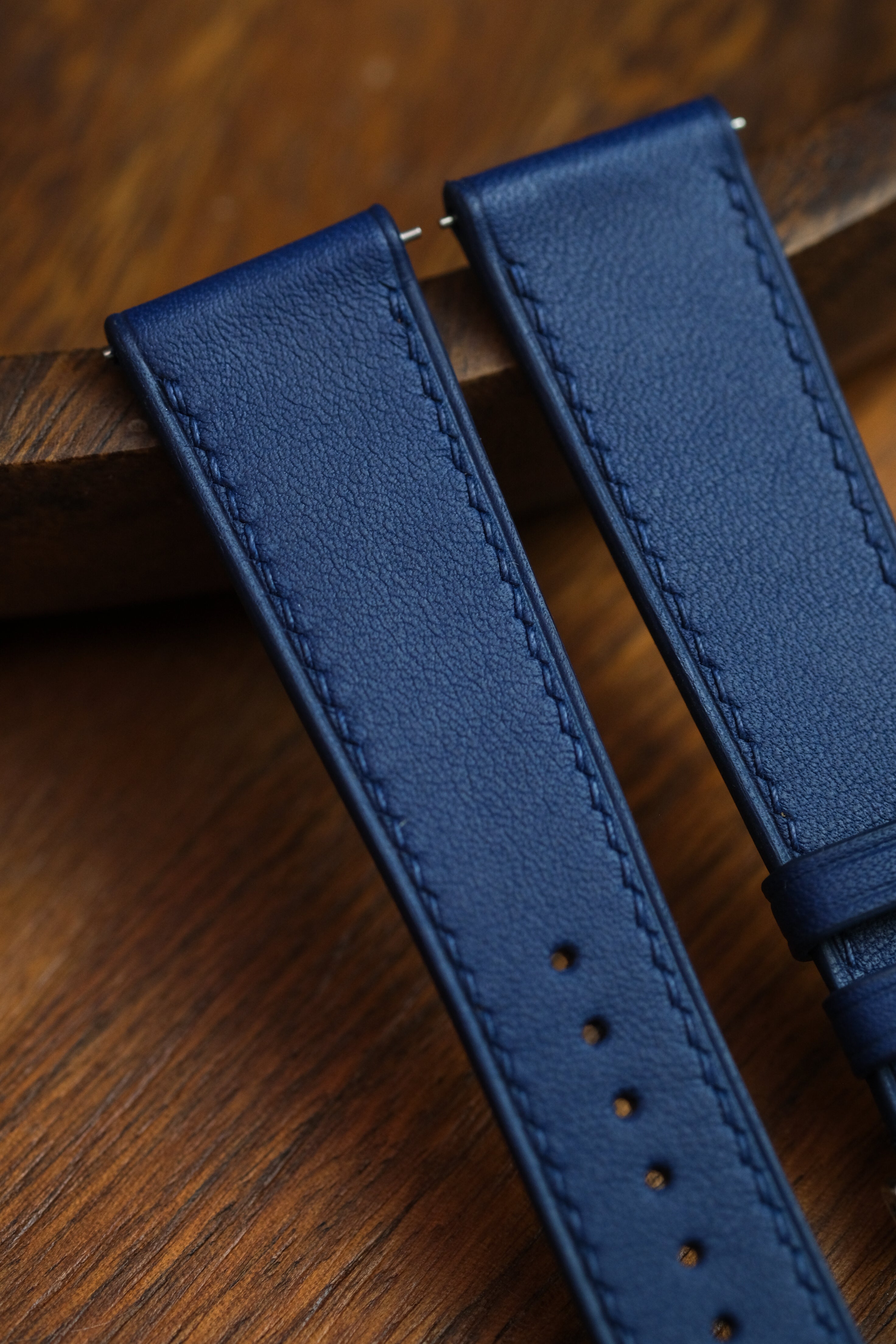 Dark Blue Swift Leather Strap
