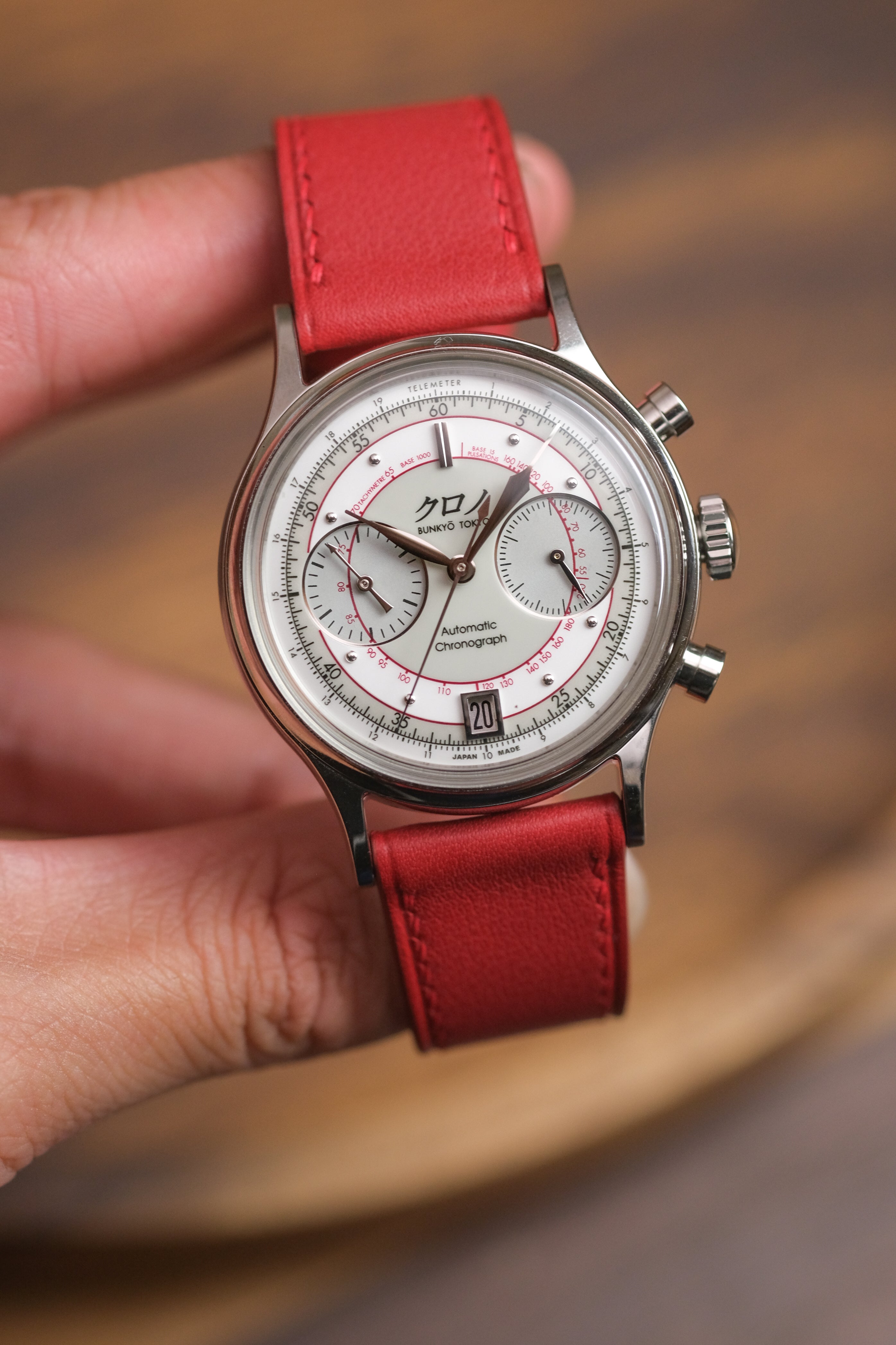 Correa de piel Swift roja