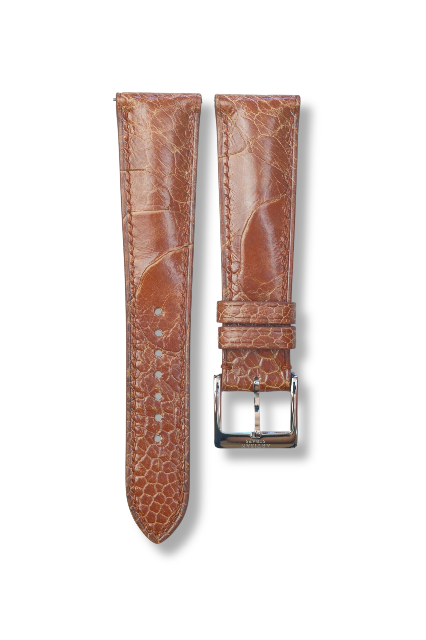 Bourbon Ostrich Leg Leather Strap - Artisan Straps