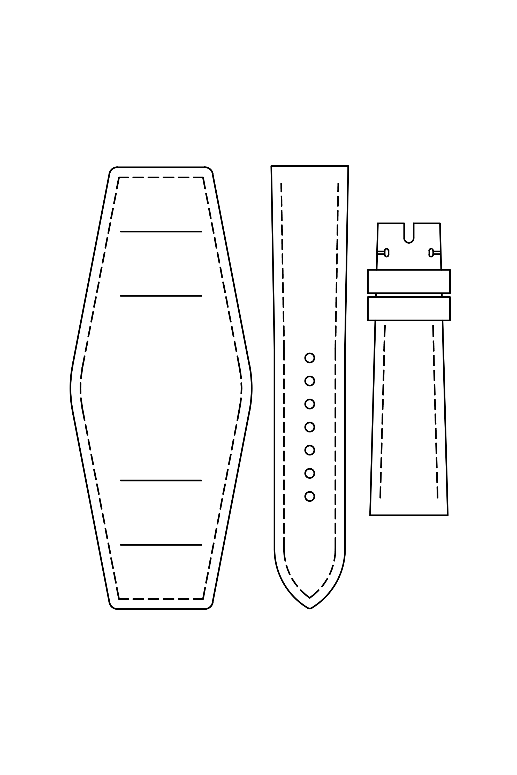 Custom Shell Cordovan Bund Strap