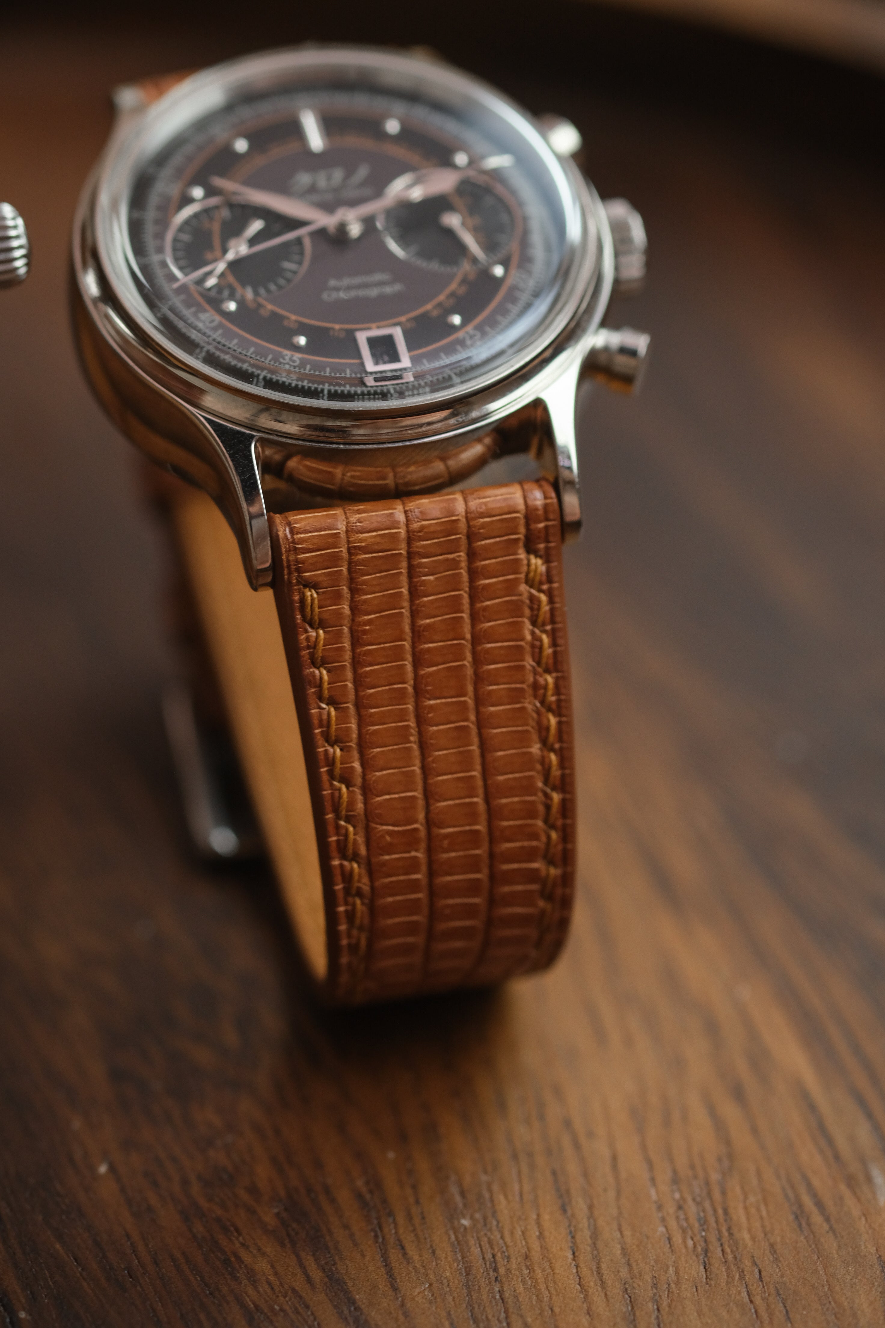 Whiskey Lizard Leather Strap