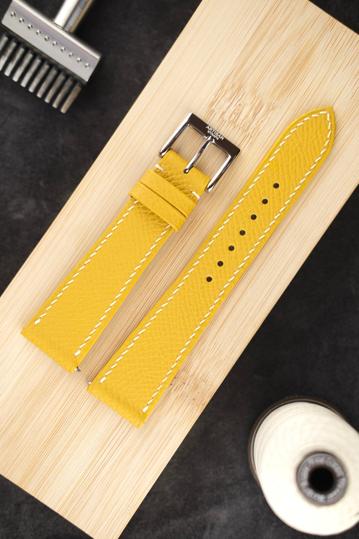 Yellow Epsom Leather Strap - Artisan Straps