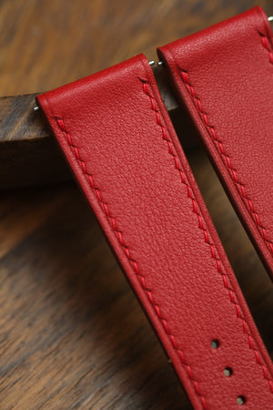 Red Swift Leather Strap