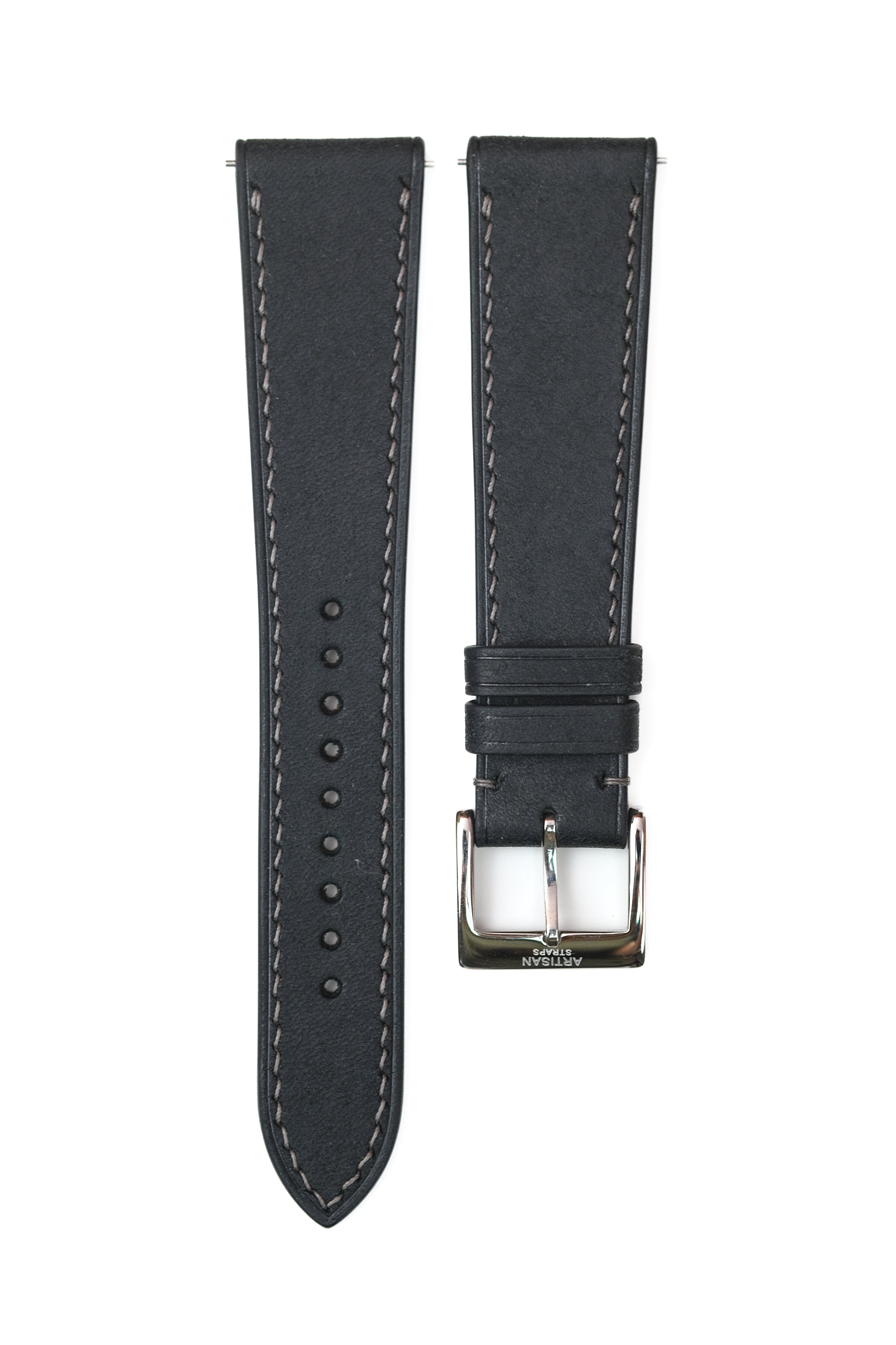 Black Pueblo Leather Strap - Artisan Straps