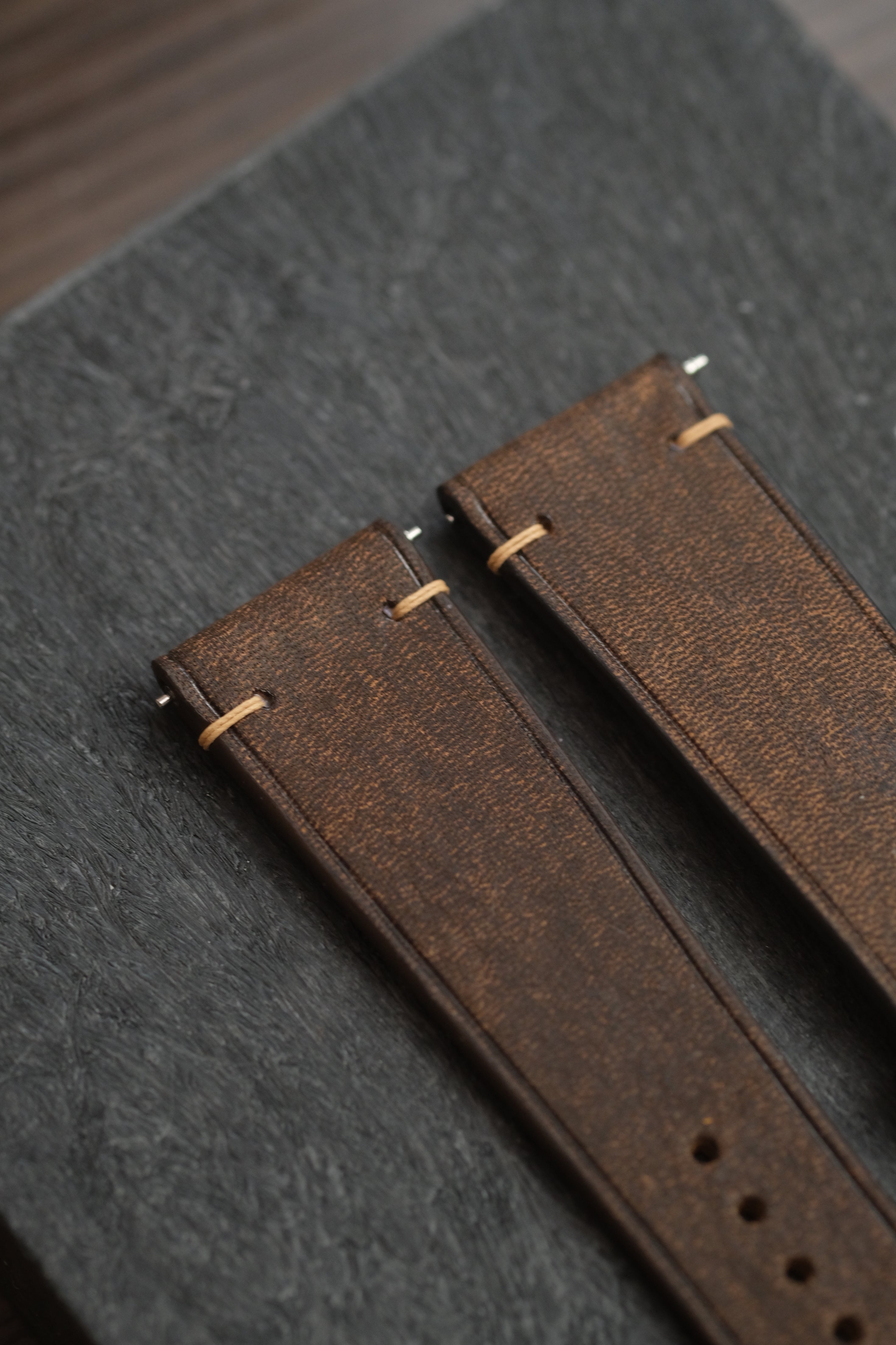 Whiskey Habana (Two-Stitch) Leather Strap - Artisan Straps