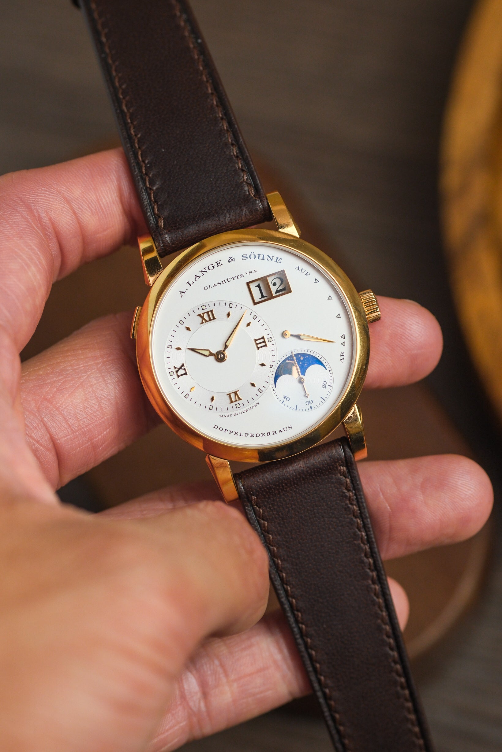 Dark Brown Kangaroo (Greasy Roo) Leather Strap - Artisan Straps