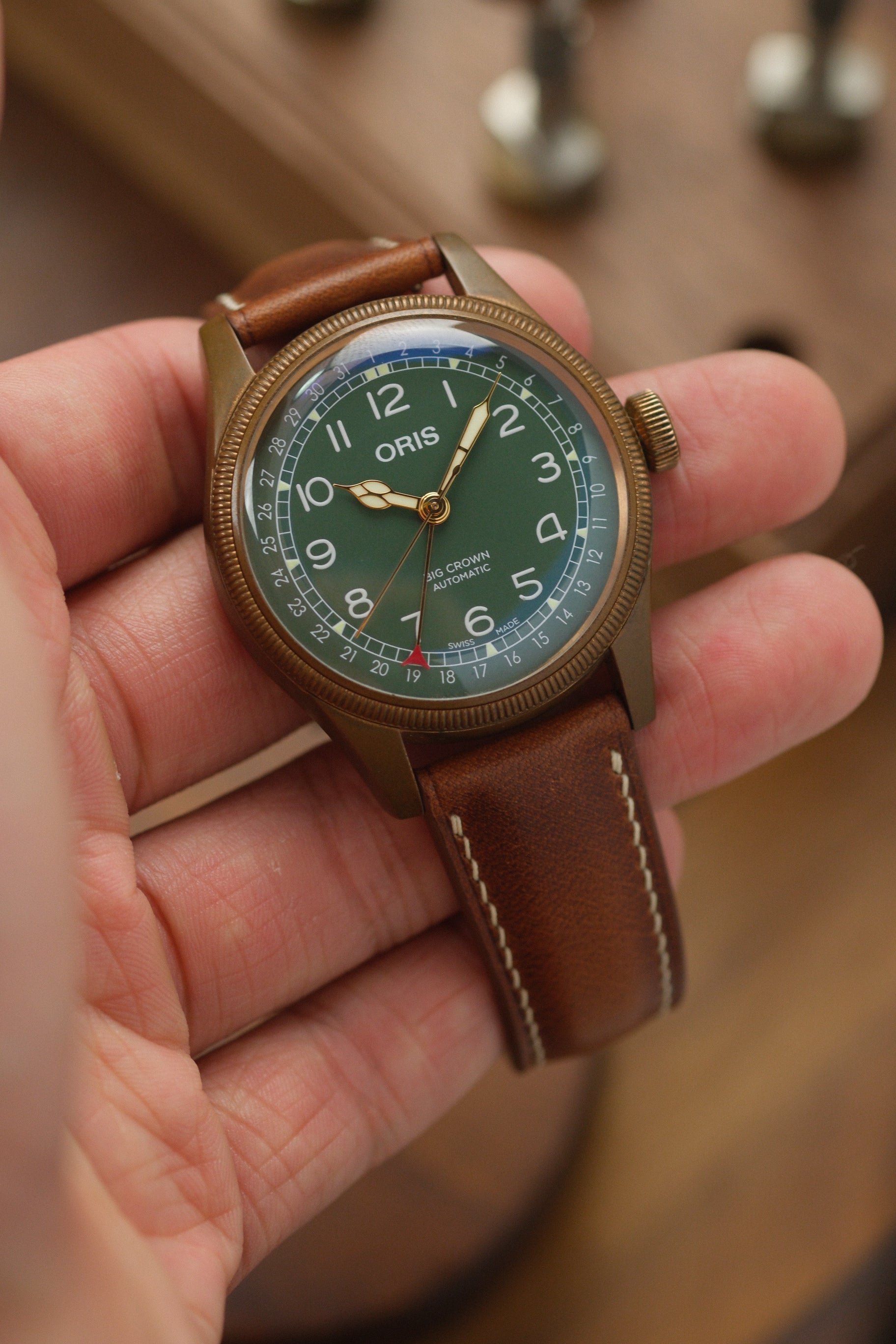 Mocha Dublin (Padded) Leather Strap (Made-to-Order) - Artisan Straps