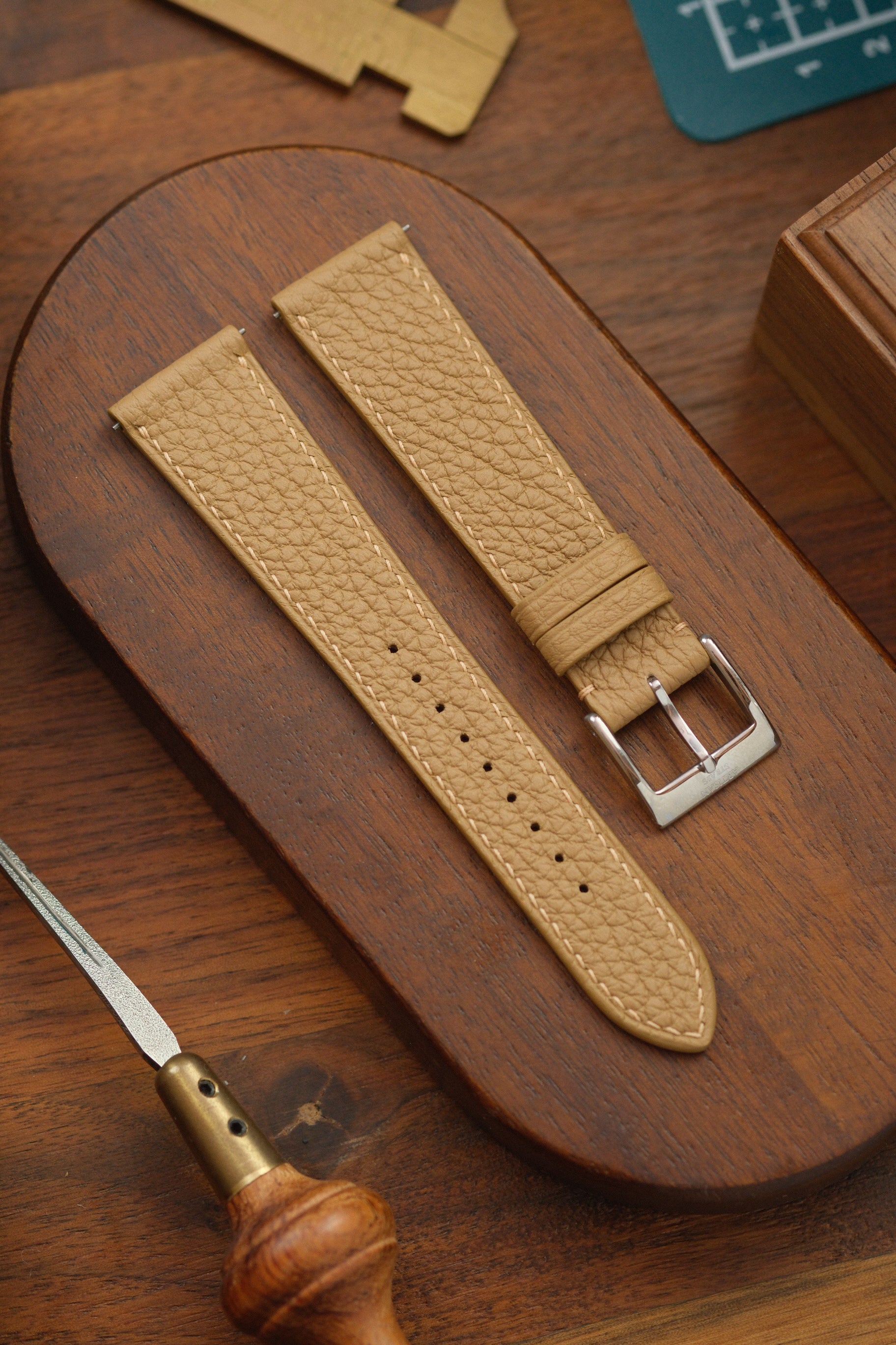 Chai Shrunken Calf Leather Strap (Made-to-Order)