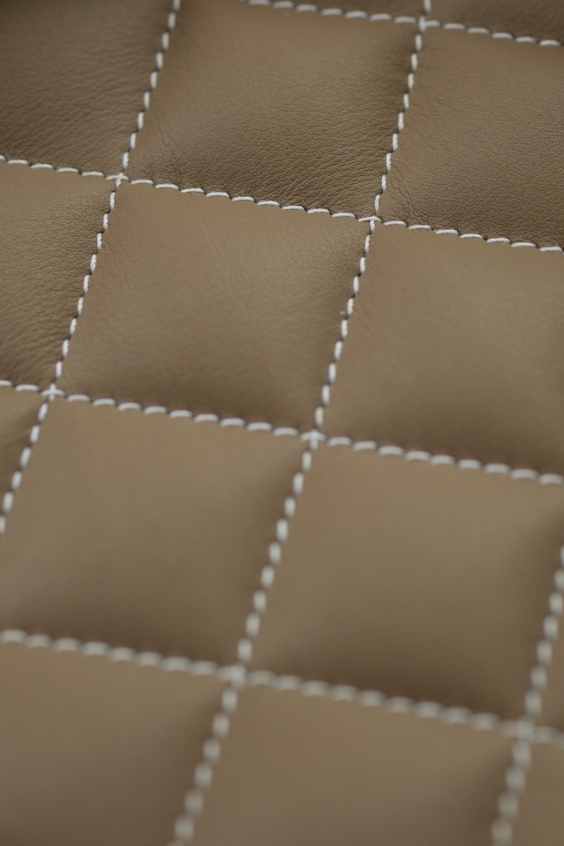 Quilted Calfskin Leather Tray -  Taupe Swift - Artisan Straps