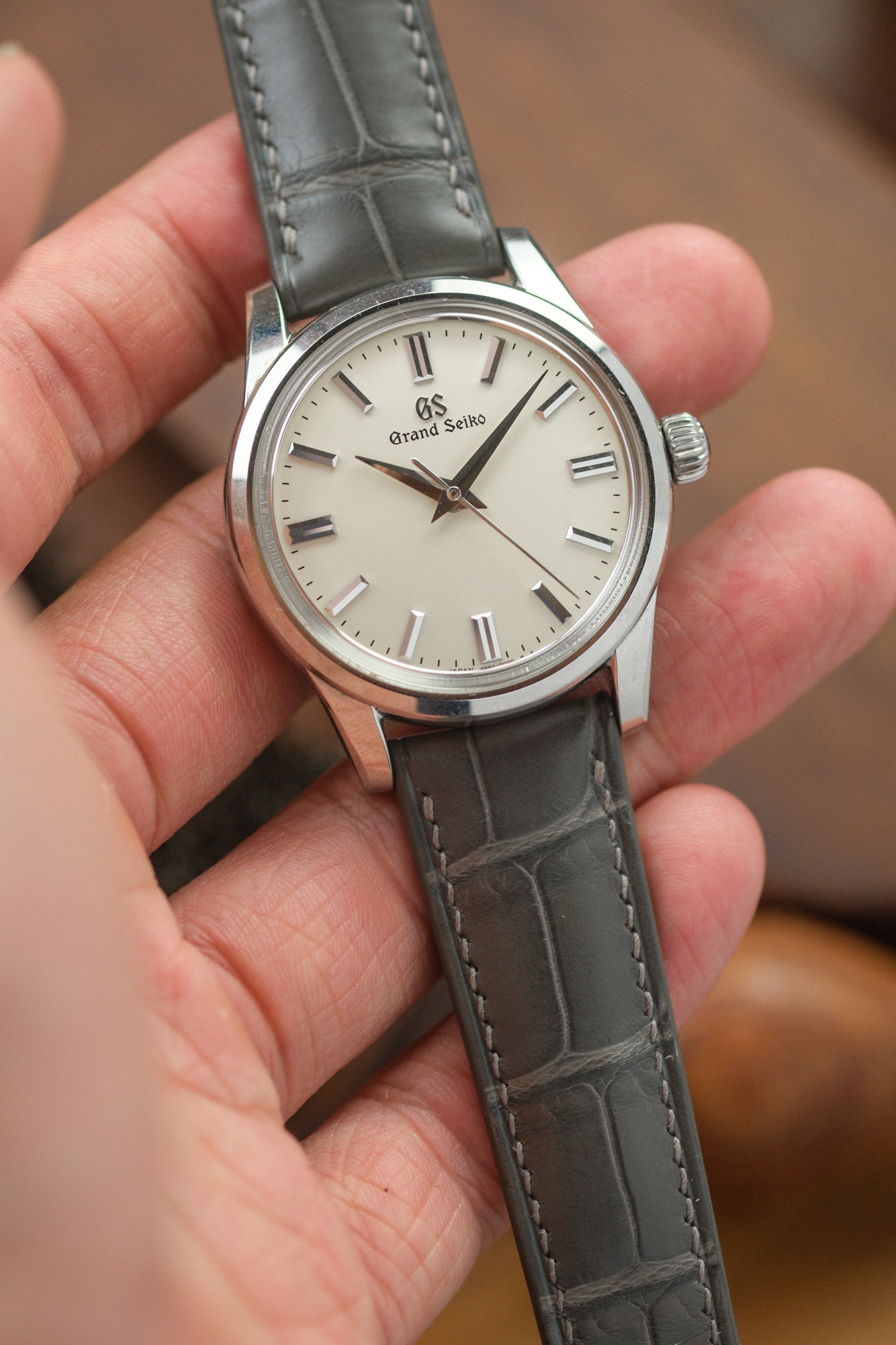 Grey Alligator (Padded) Leather Strap - Artisan Straps