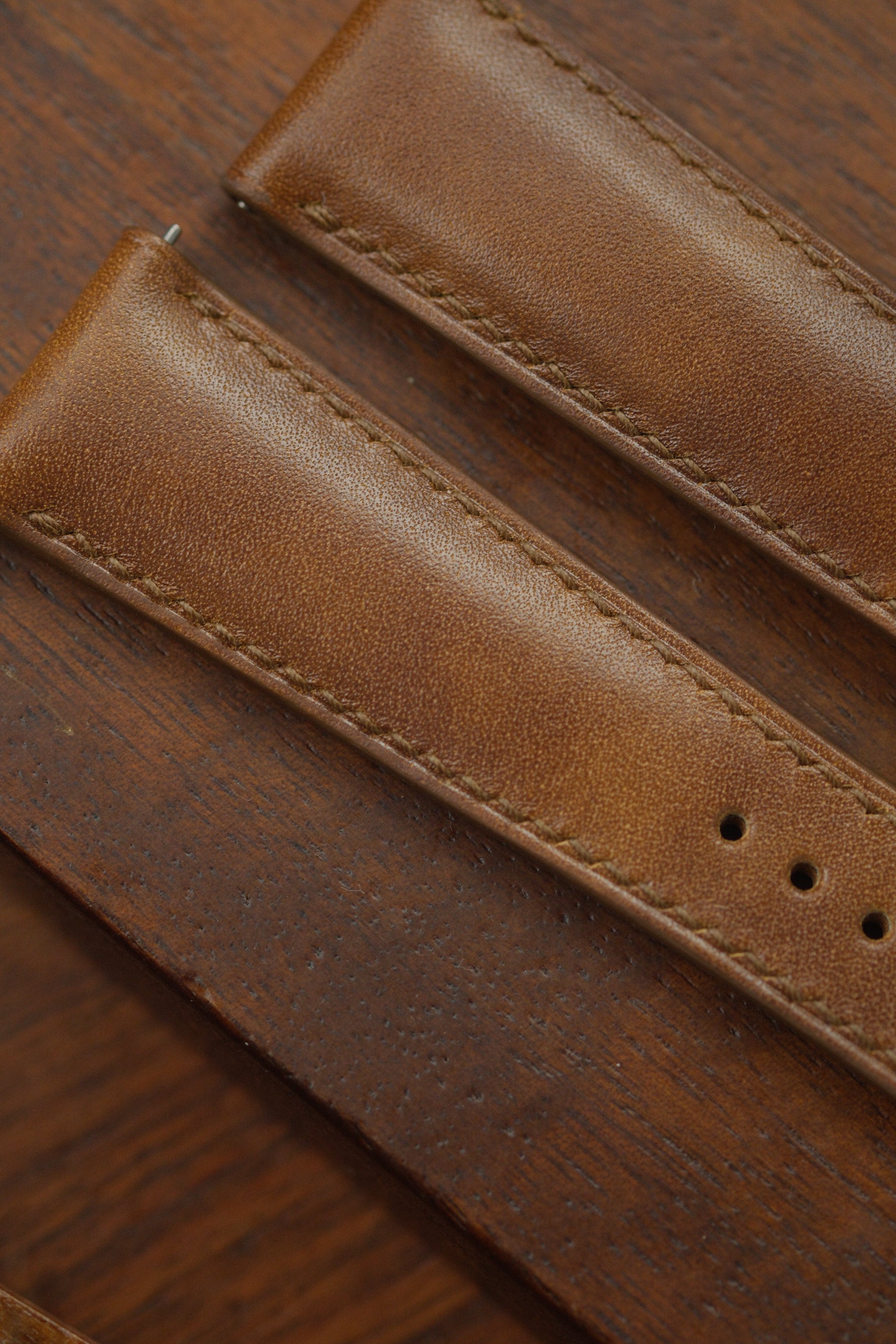 Whiskey Museum Calf (Padded) Leather Strap (Made-to-Order) - Artisan Straps