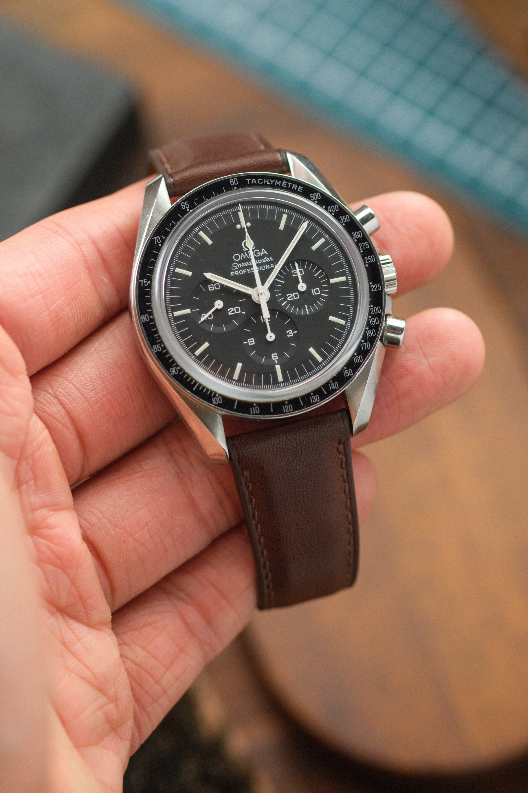 Dark Brown Kangaroo (Padded) Leather Strap - Artisan Straps