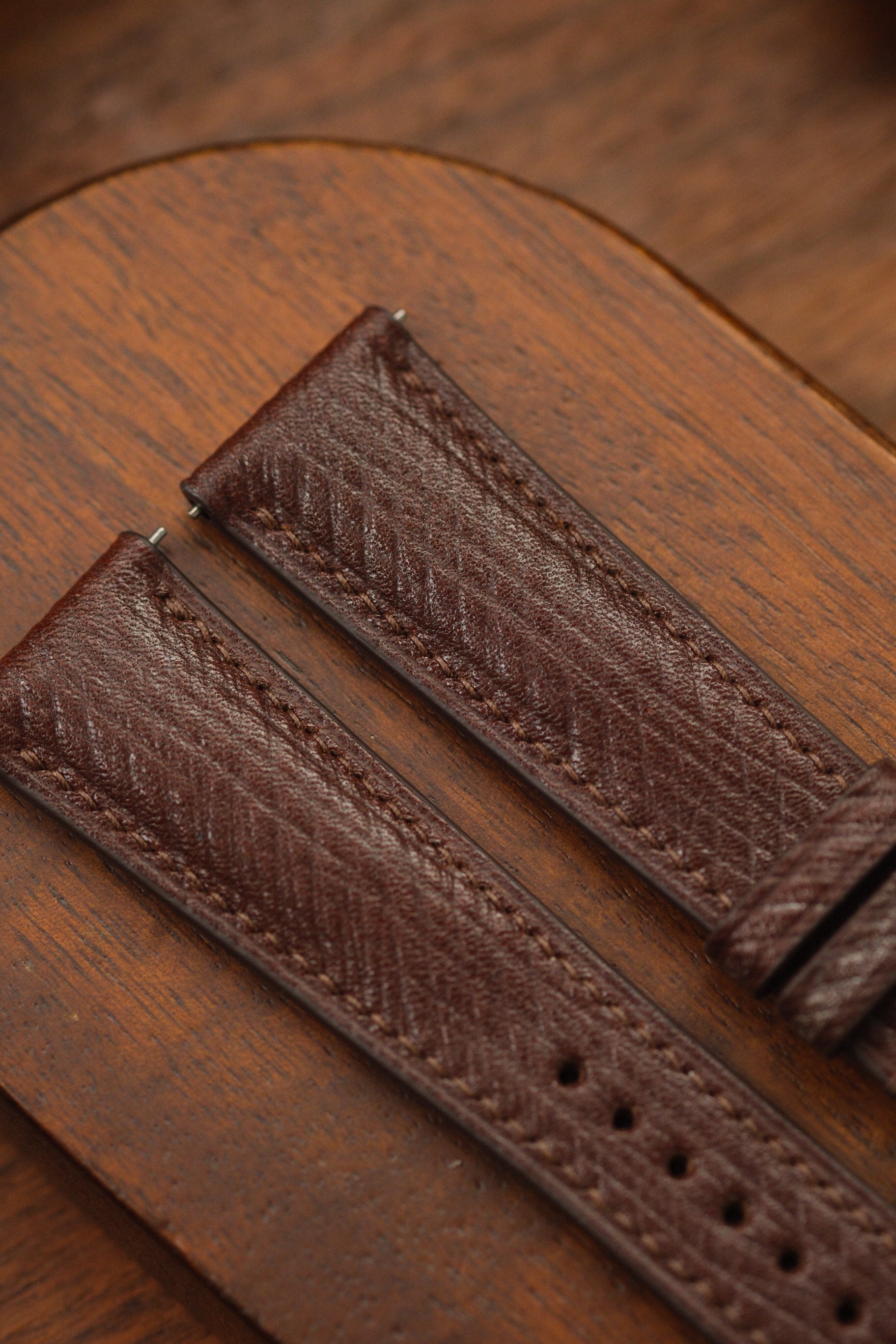Brown Russian Calf (Padded) Leather Strap (Made-to-Order) - Artisan Straps