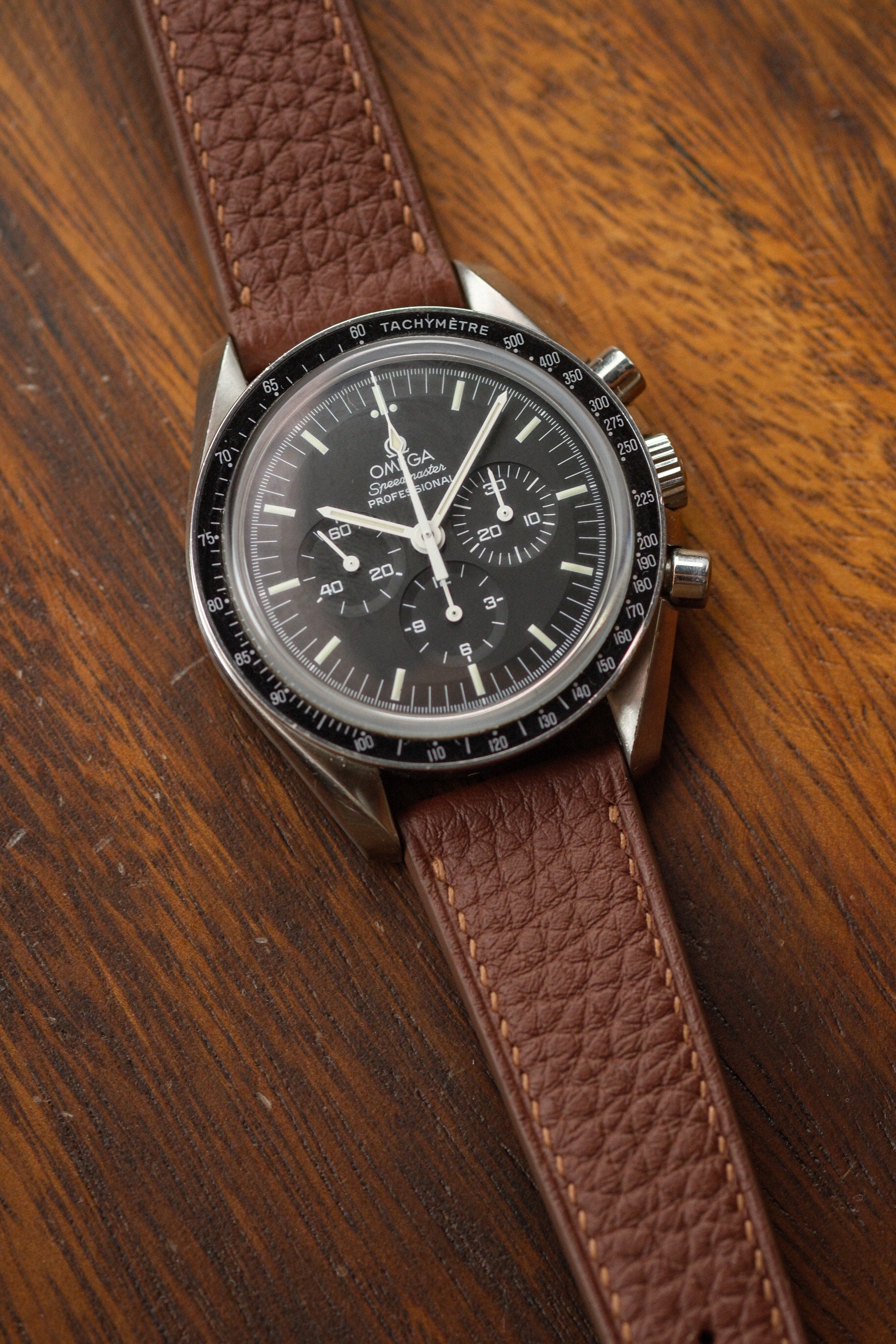 Chestnut Brown Shrunken Calf Leather Strap