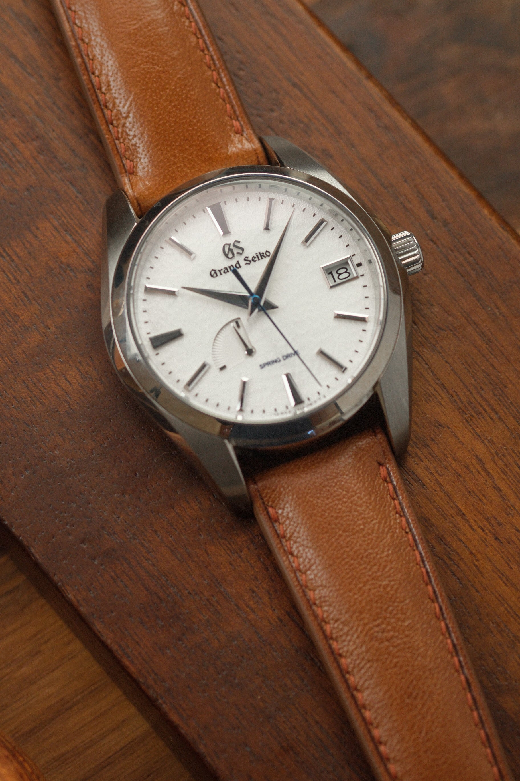 Whiskey Brown Kangaroo (Padded) Leather Strap