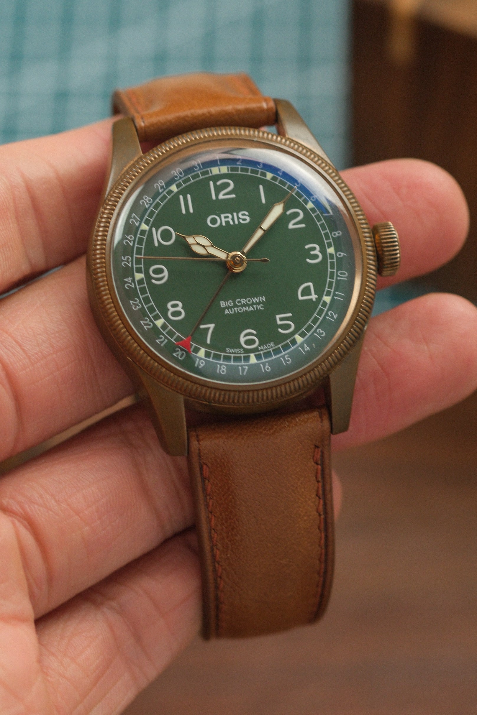 Whiskey Brown Kangaroo (Padded) Leather Strap