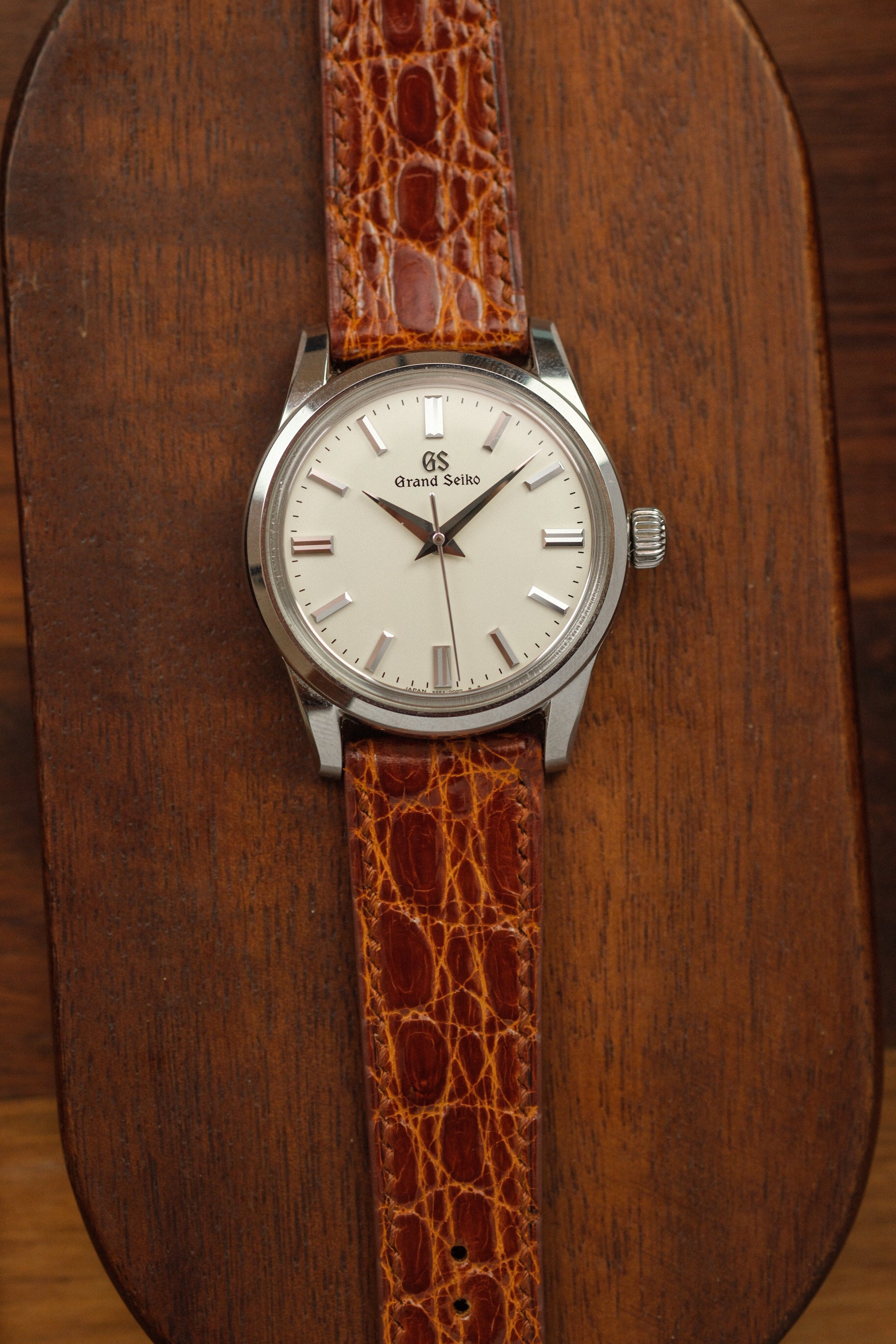 Chestnut Glazed Alligator Flank Leather Strap