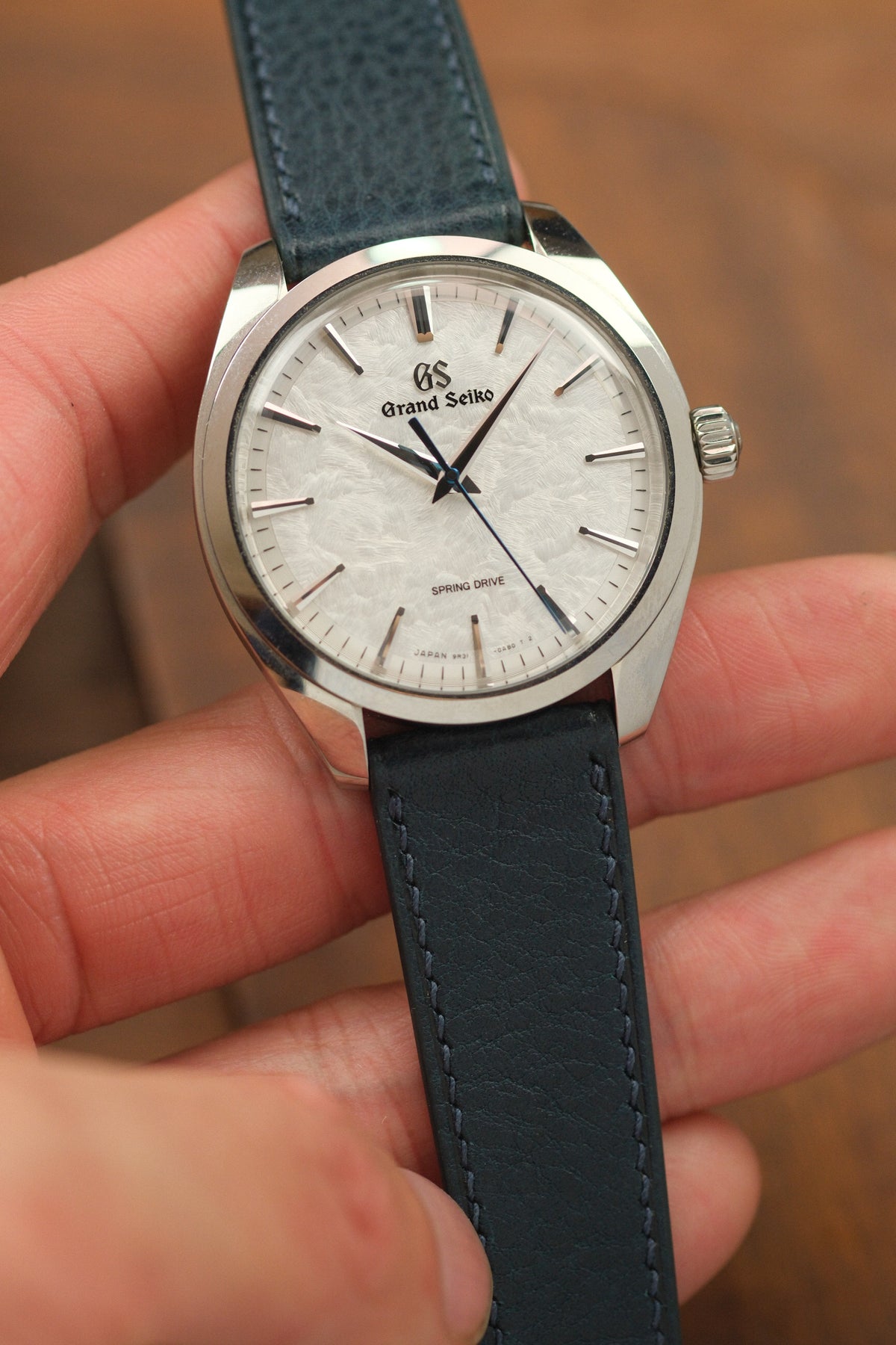 Navy Minerva Box Leather Strap (Made-to-Order)