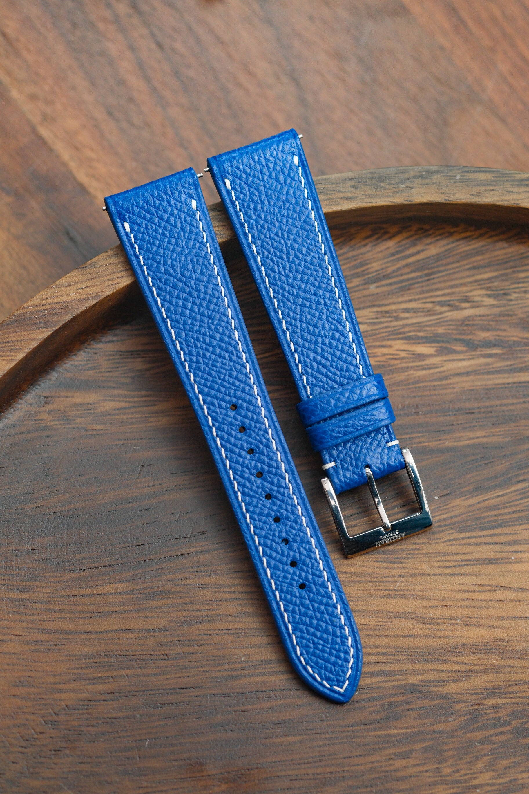 Cobalt Blue Epsom Leather Strap