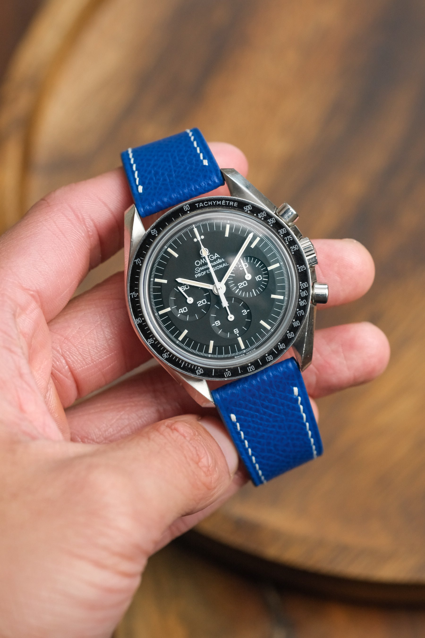 Cobalt Blue Epsom Leather Strap