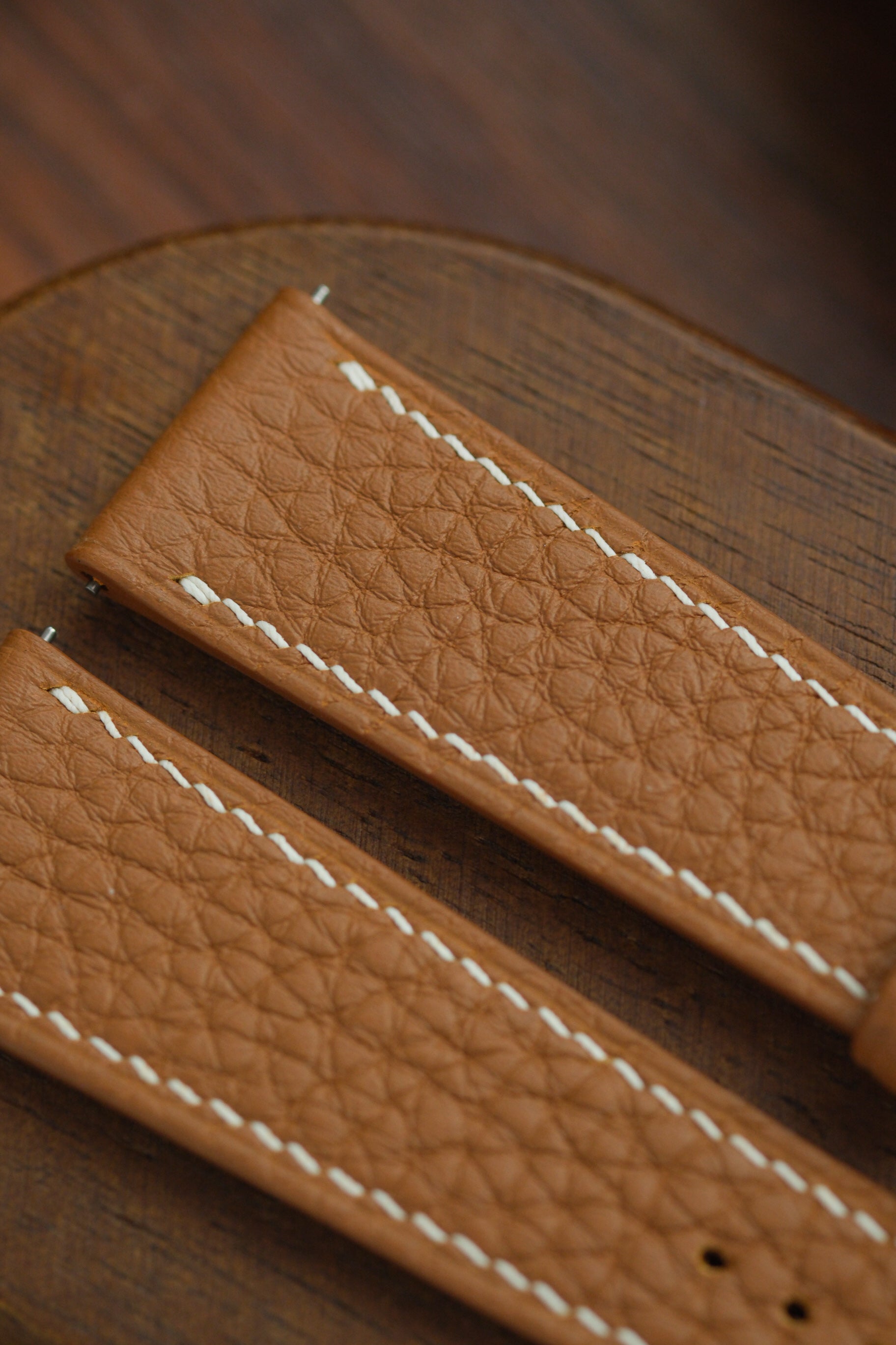 Tan Shrunken Calf Leather Strap