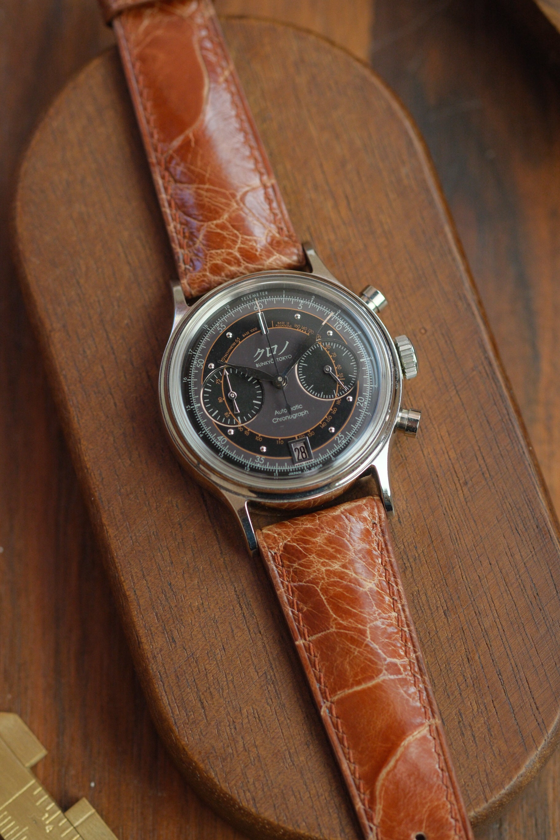 Bourbon Ostrich Leg Leather Strap - Artisan Straps