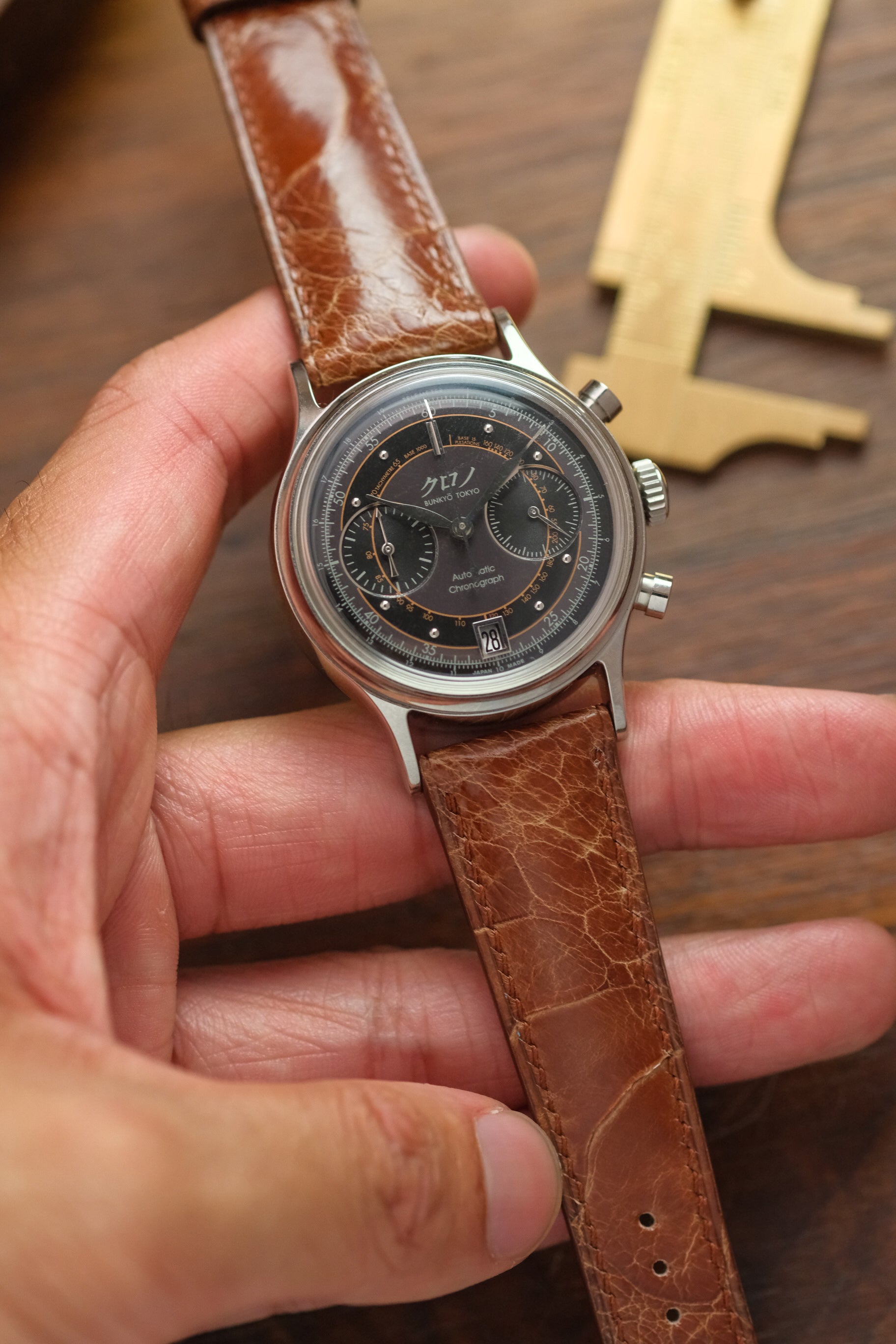Bourbon Ostrich Leg Leather Strap - Artisan Straps