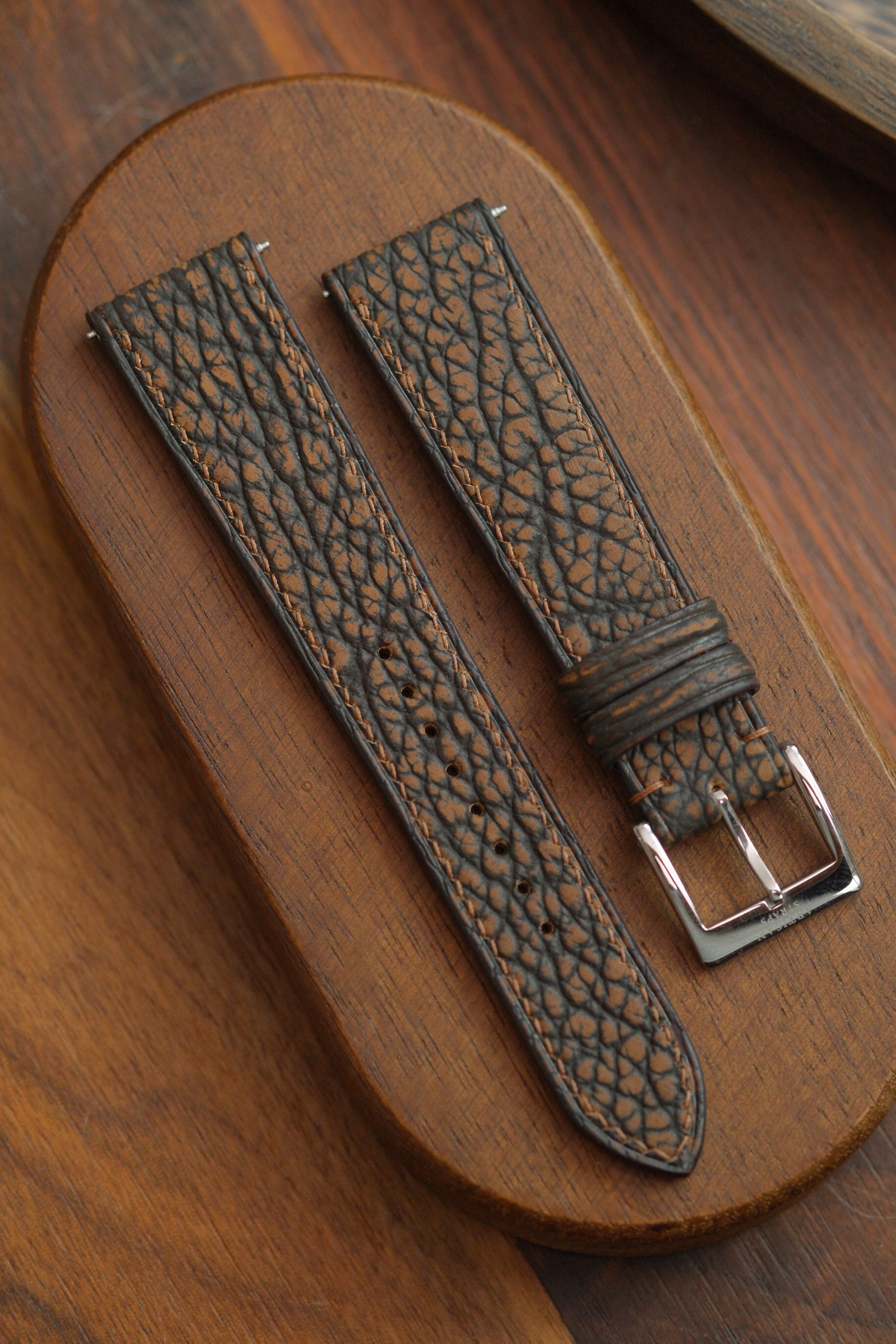 Brown Shark Leather Strap