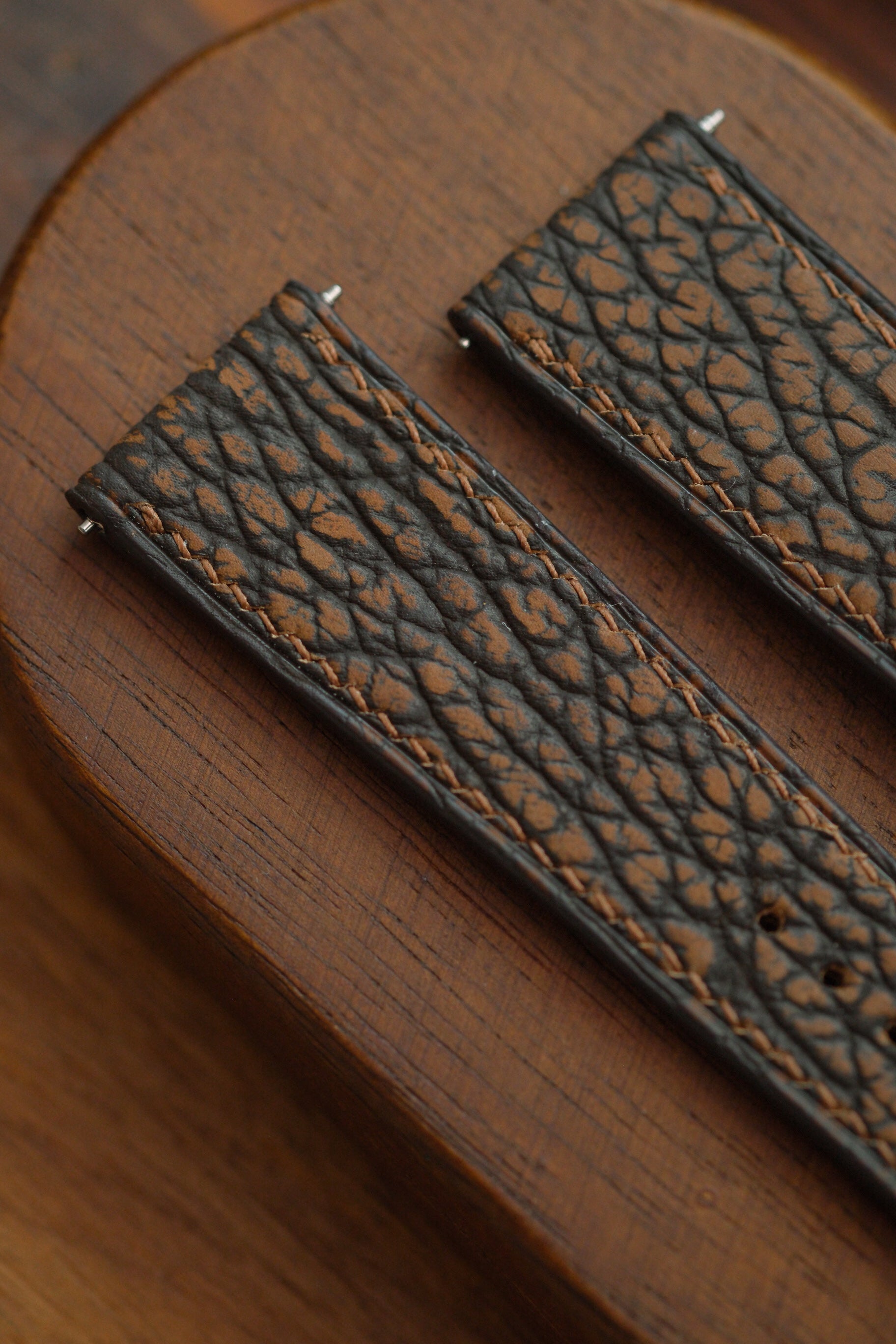 Brown Shark Leather Strap