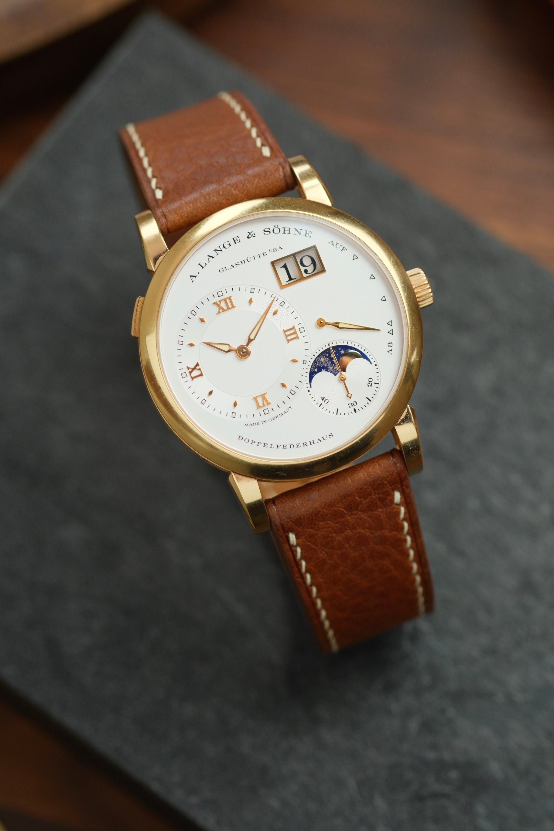 Whiskey Minerva Box Leather Strap - Artisan Straps