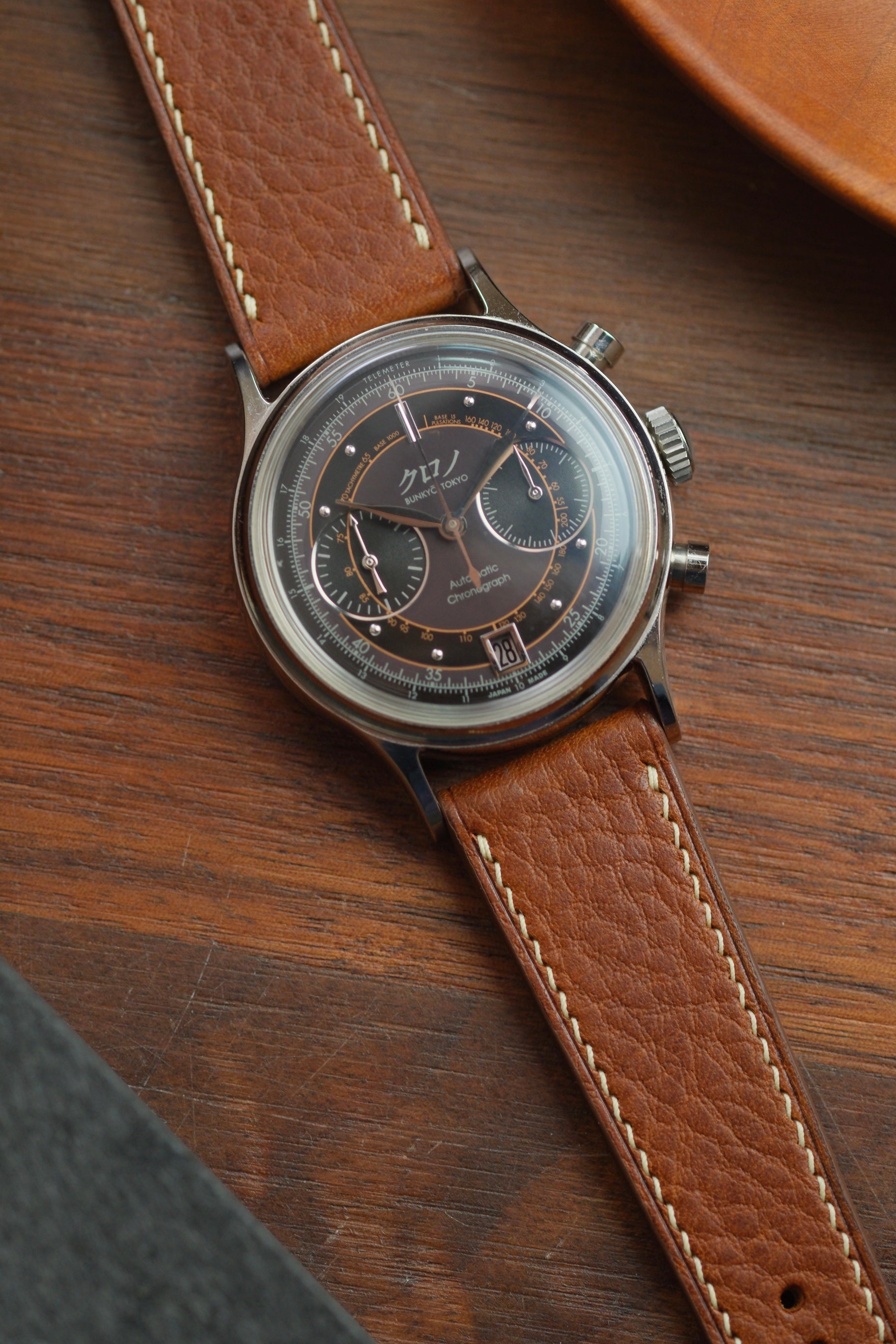 Whiskey Minerva Box Leather Strap - Artisan Straps
