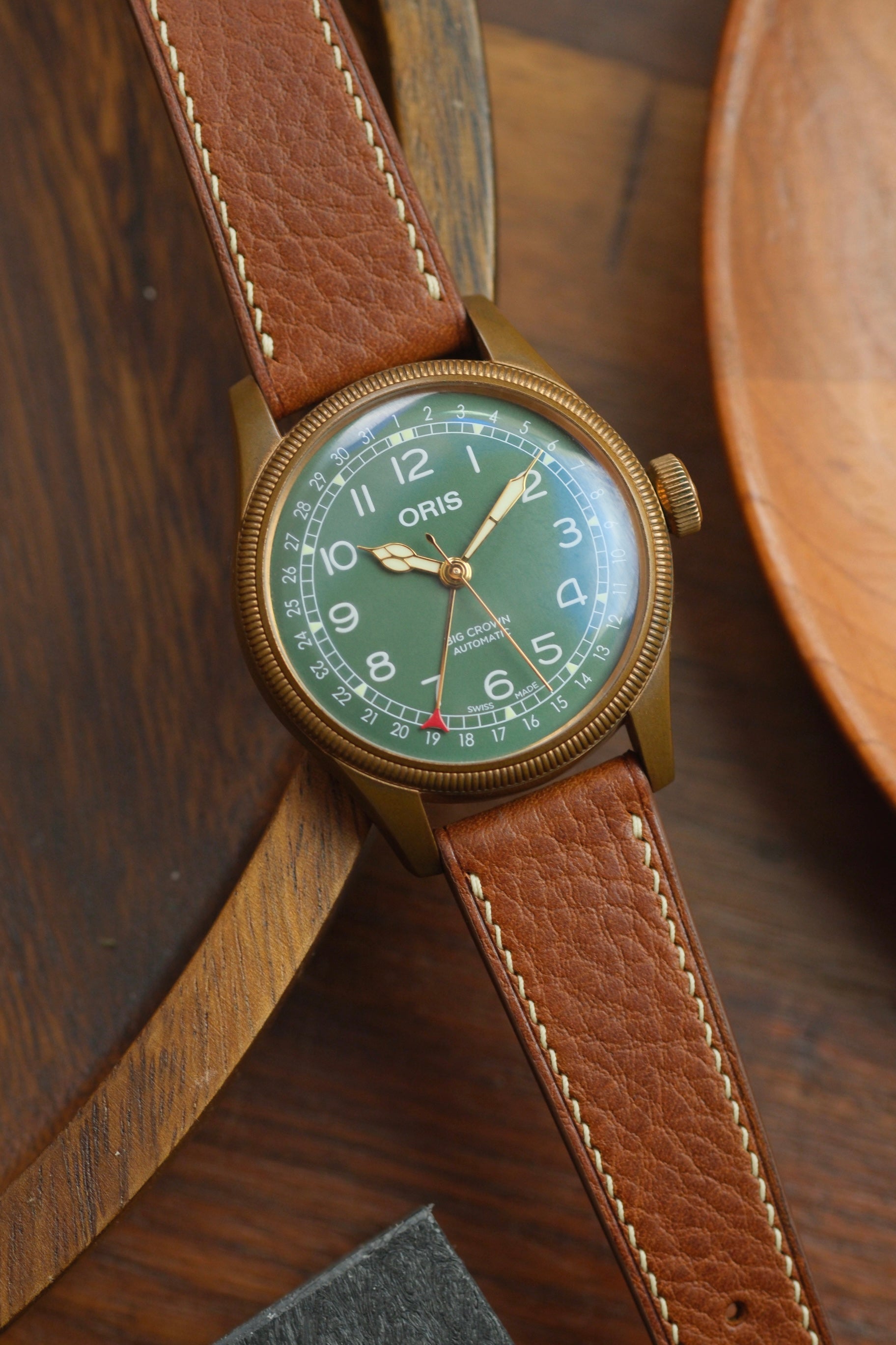 Whiskey Minerva Box Leather Strap - Artisan Straps