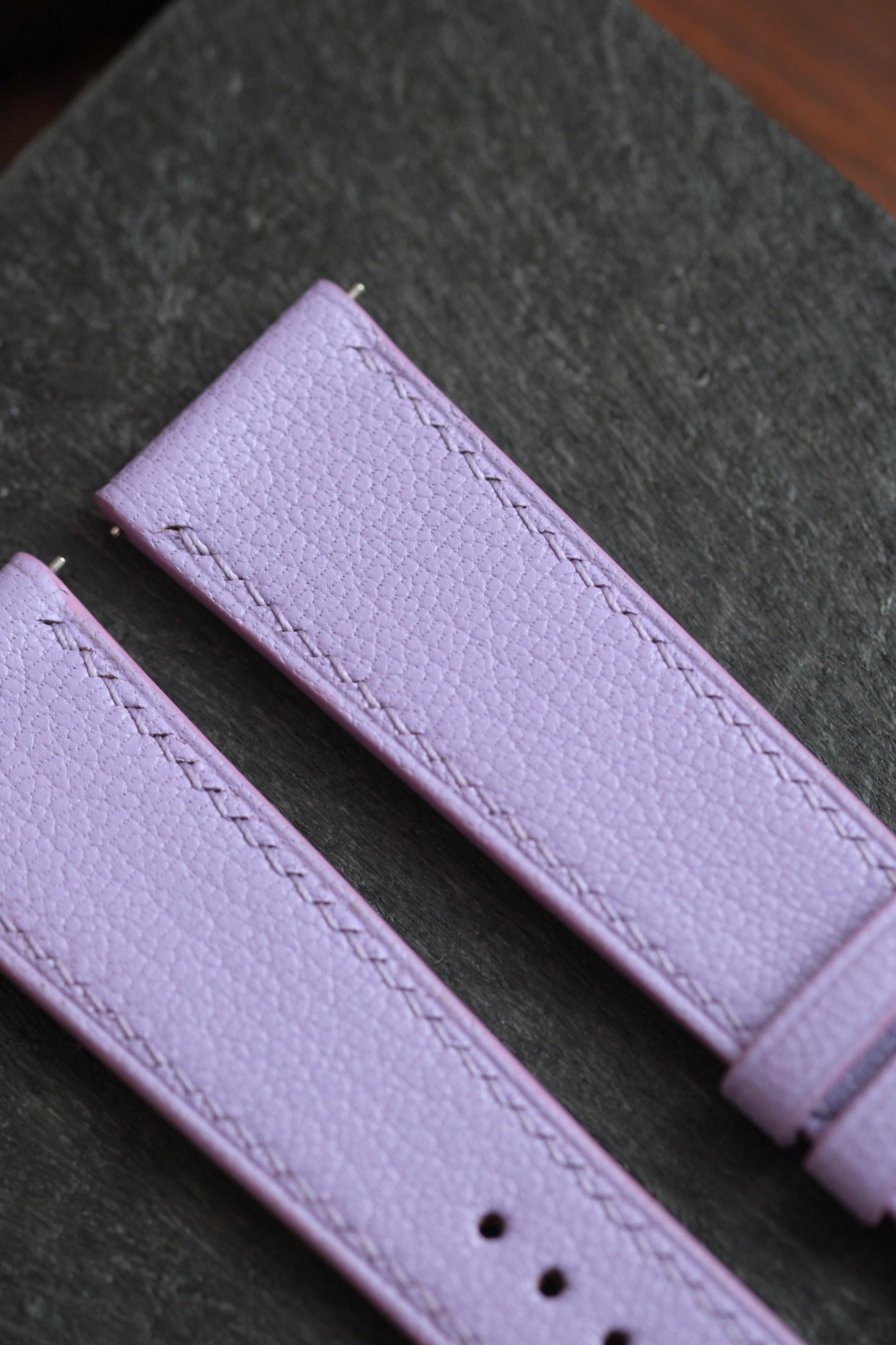 Lavender Chèvre Leather Strap - Artisan Straps