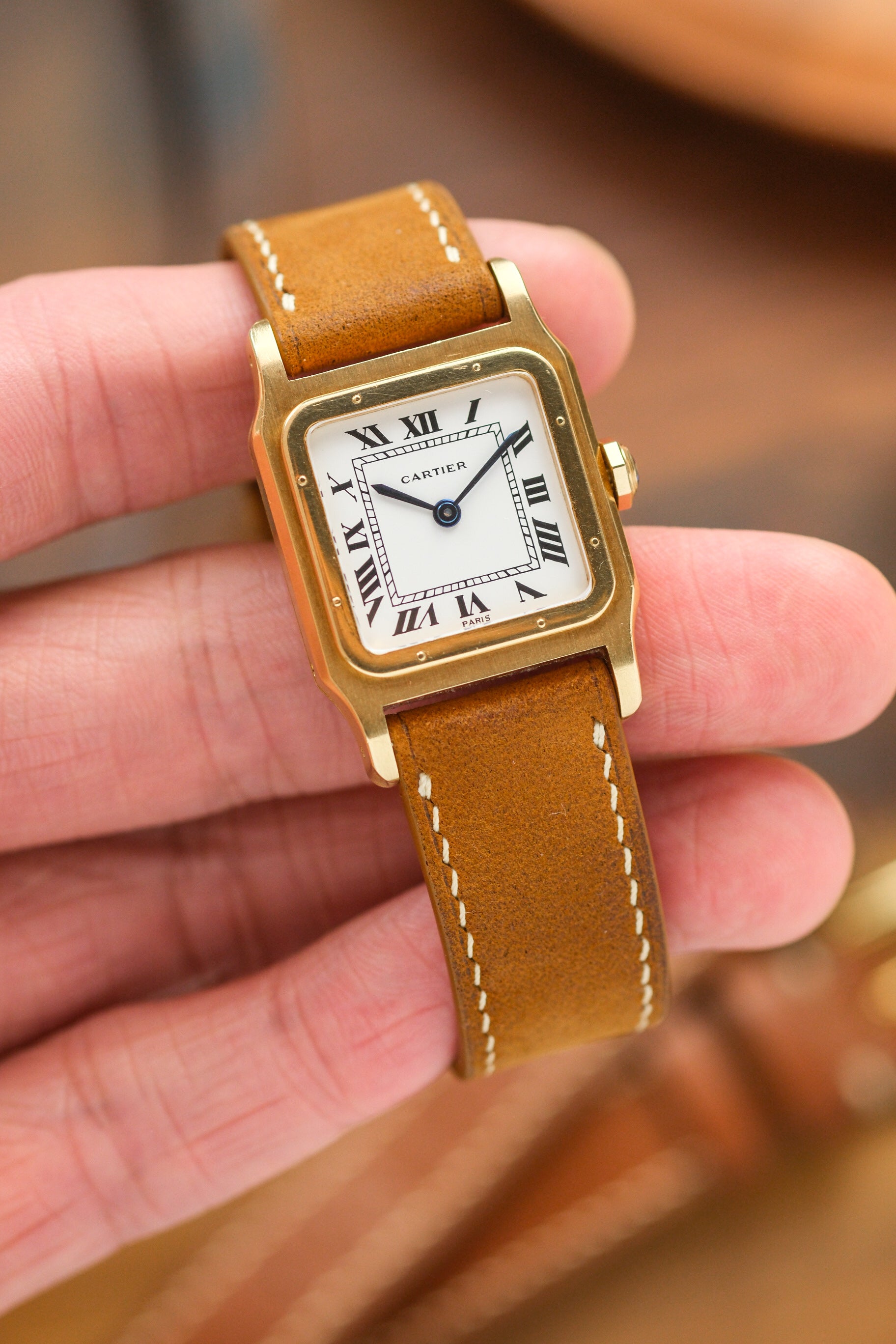 Tan Nubuck Leather Strap