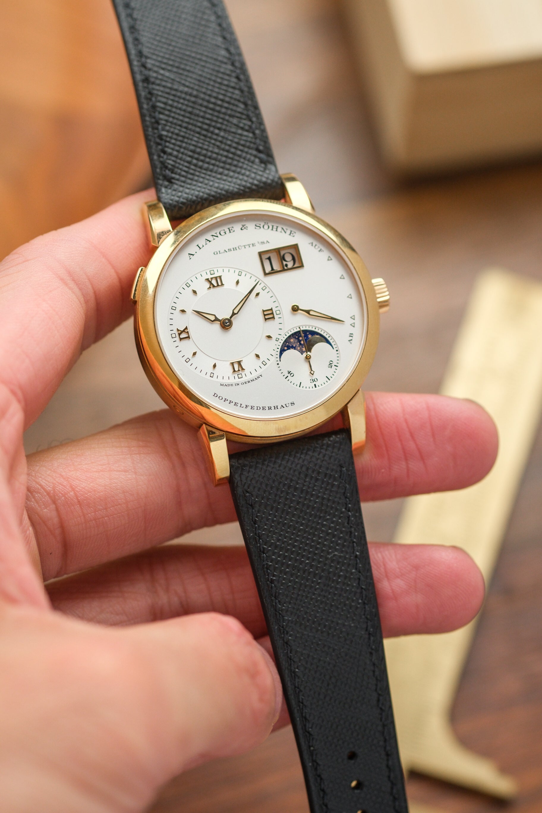 Black Saffiano Leather Strap - Artisan Straps