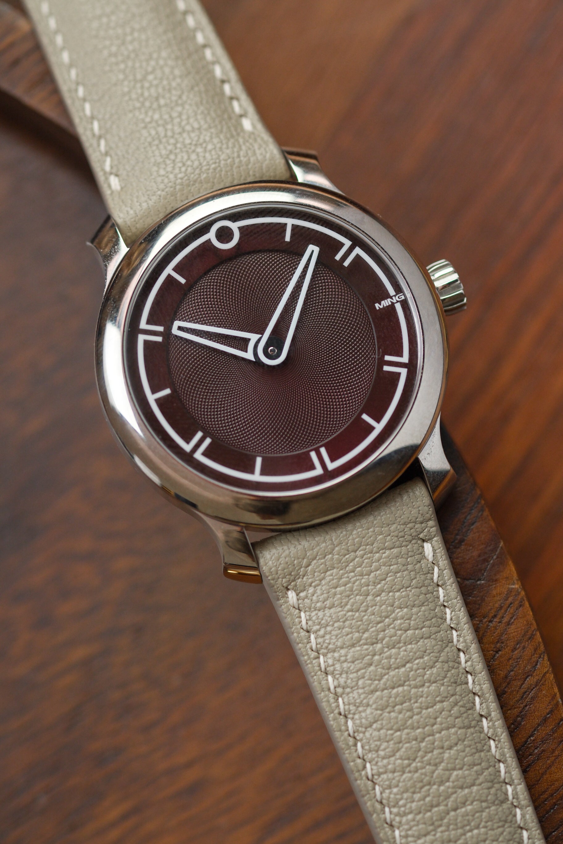 Light Taupe Chèvre (Padded) Leather Strap - Artisan Straps