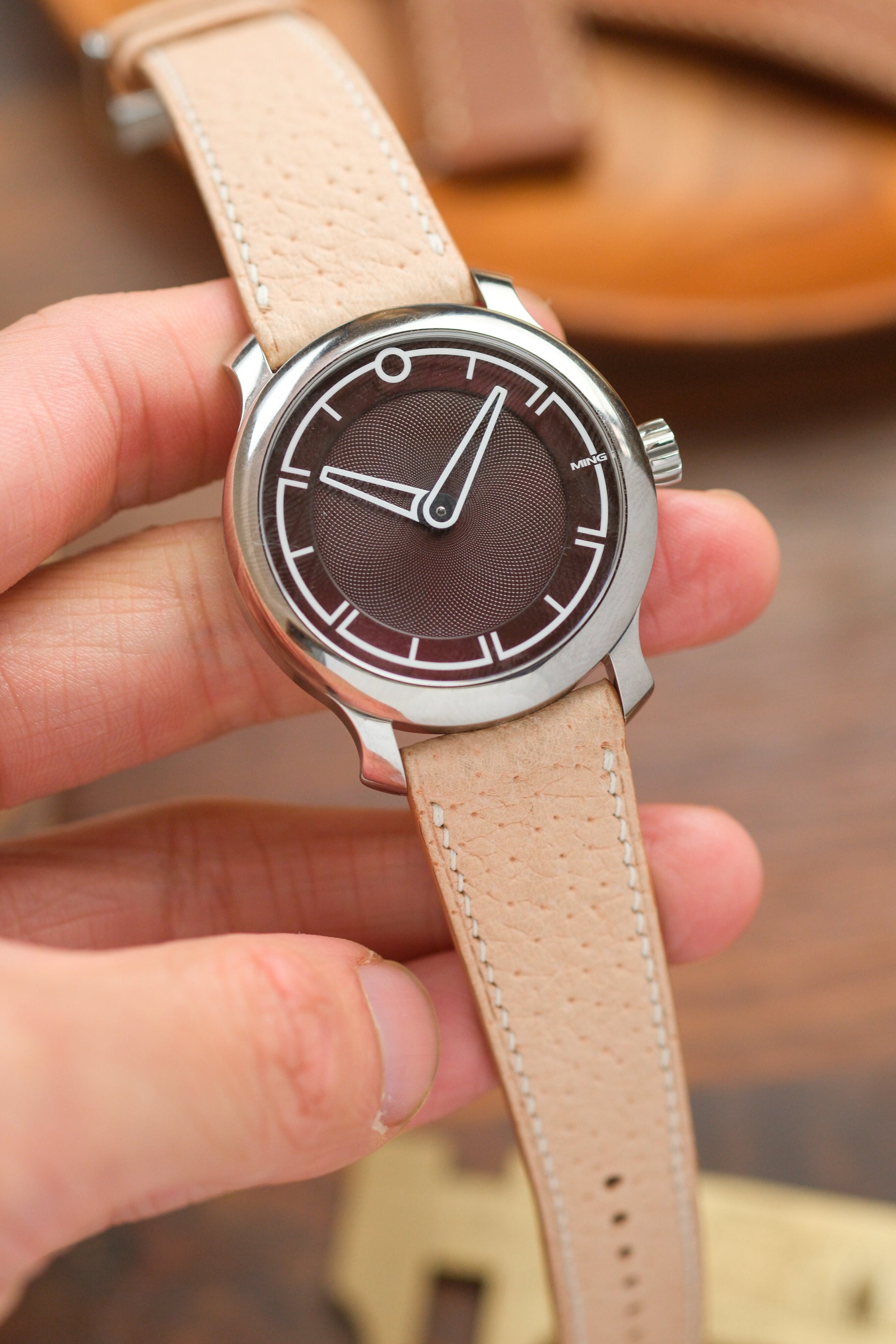 Natural Pigskin Leather Strap