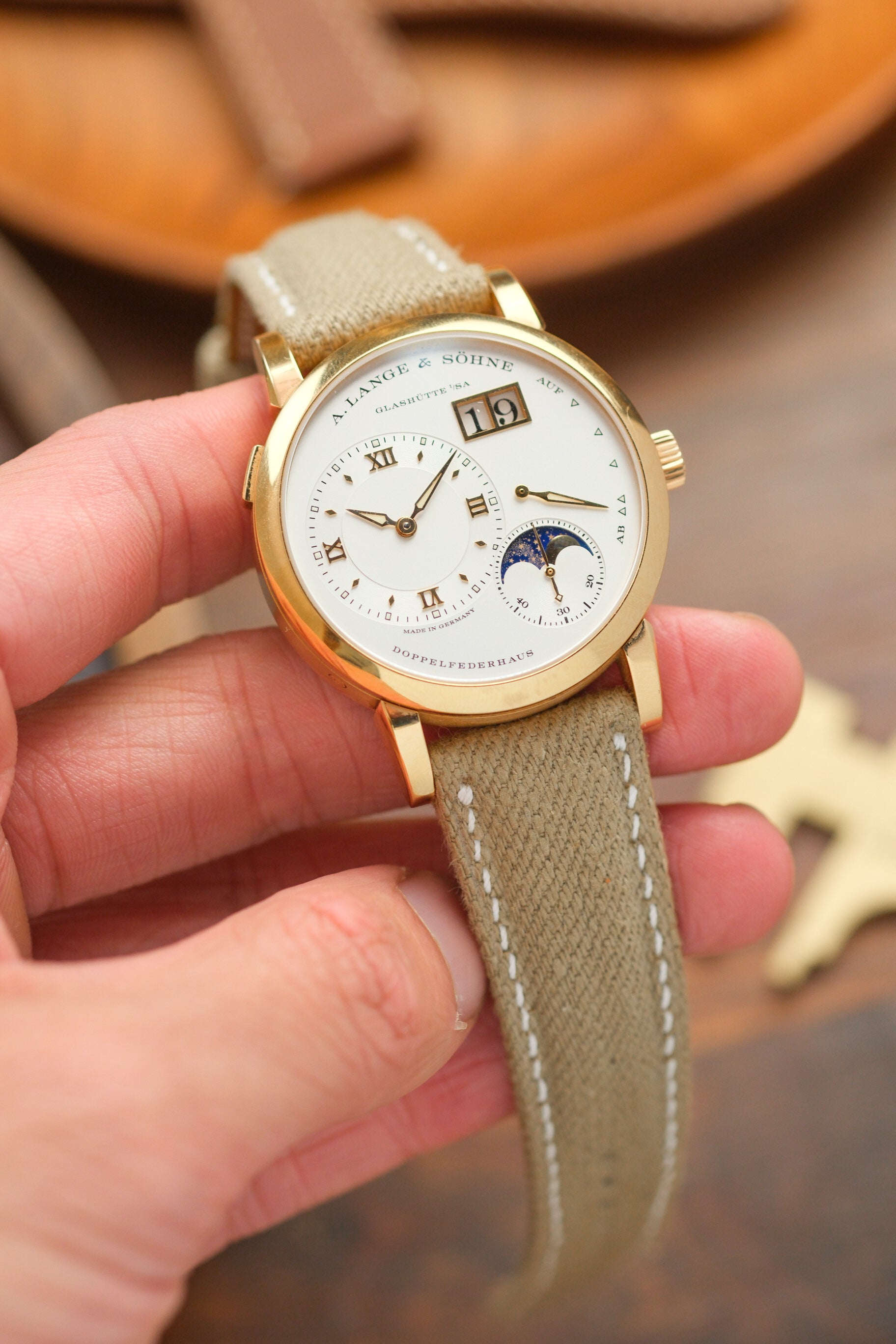 Khaki Japanese Denim Strap