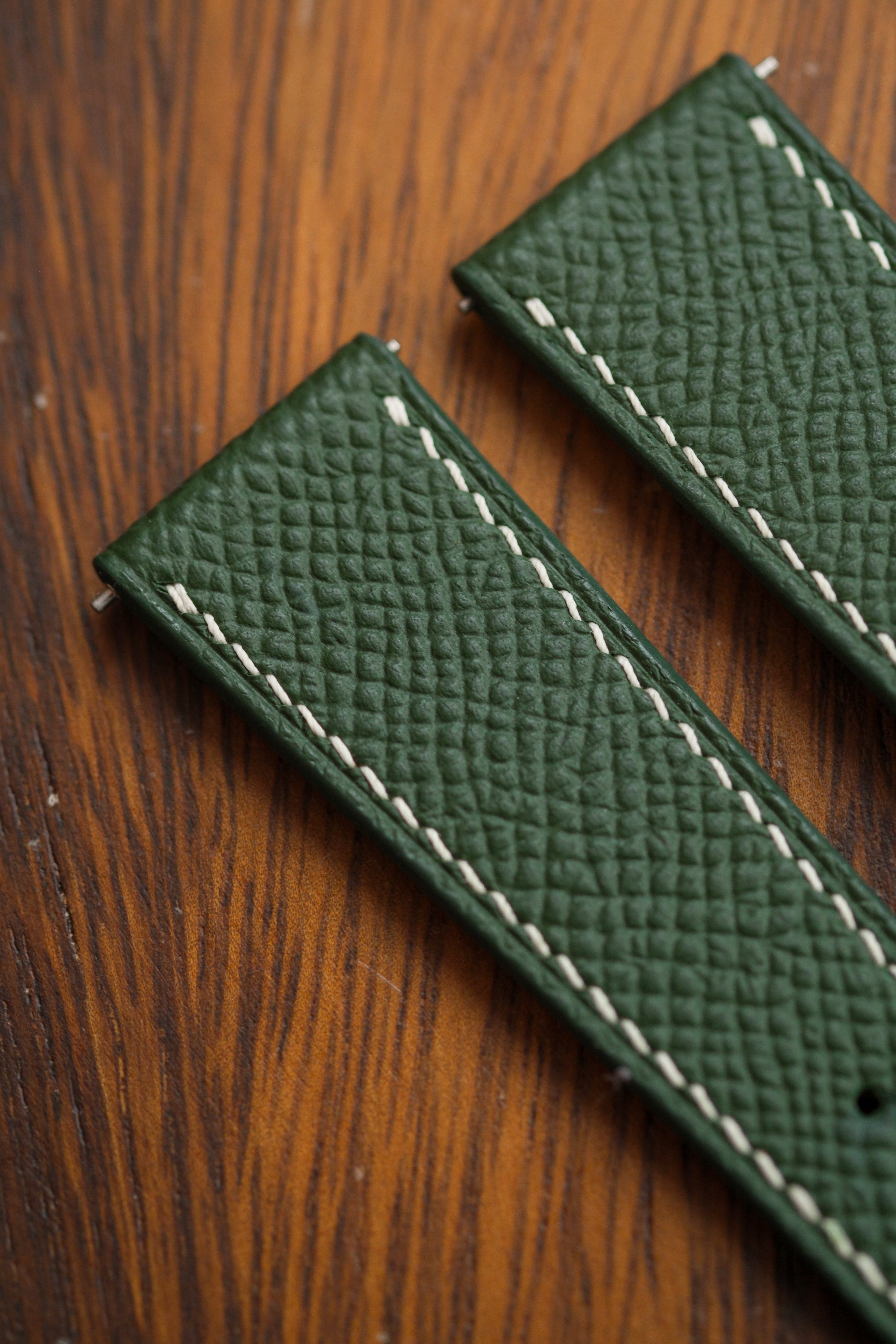 Hunter Green Epsom Leather Strap - Artisan Straps