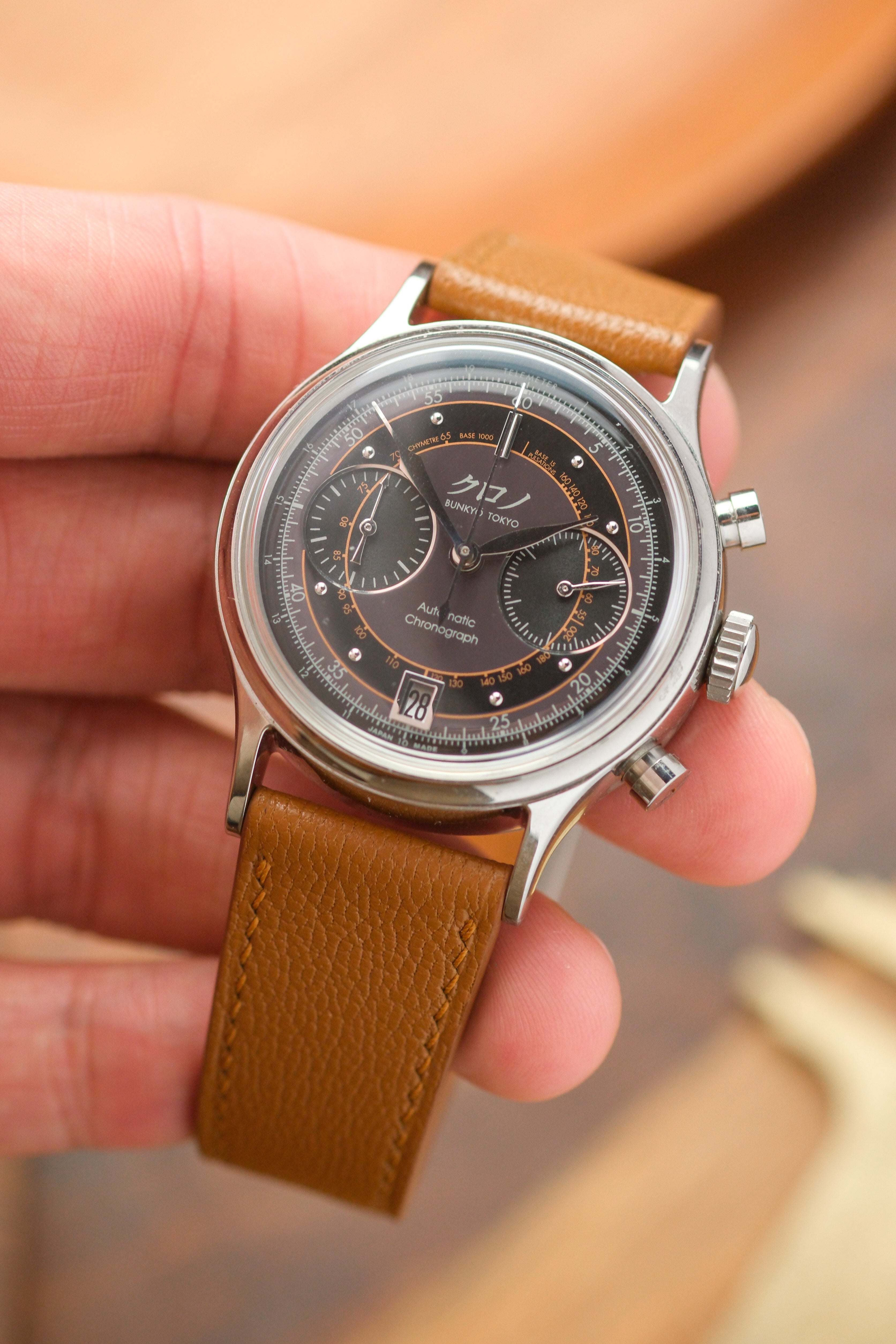 Tan Chèvre Leather Strap