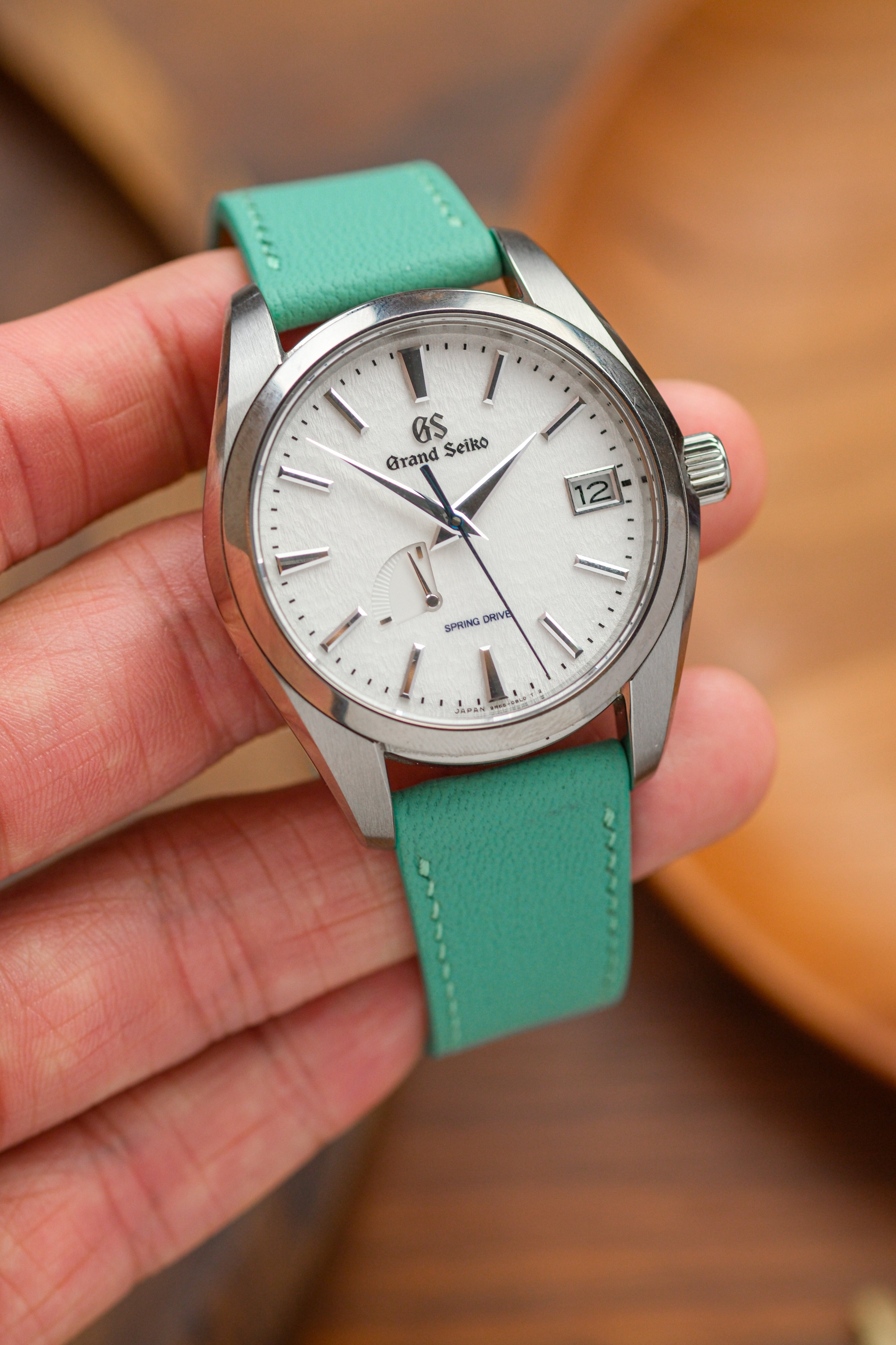 Teal Blue Chèvre Leather Strap - Artisan Straps