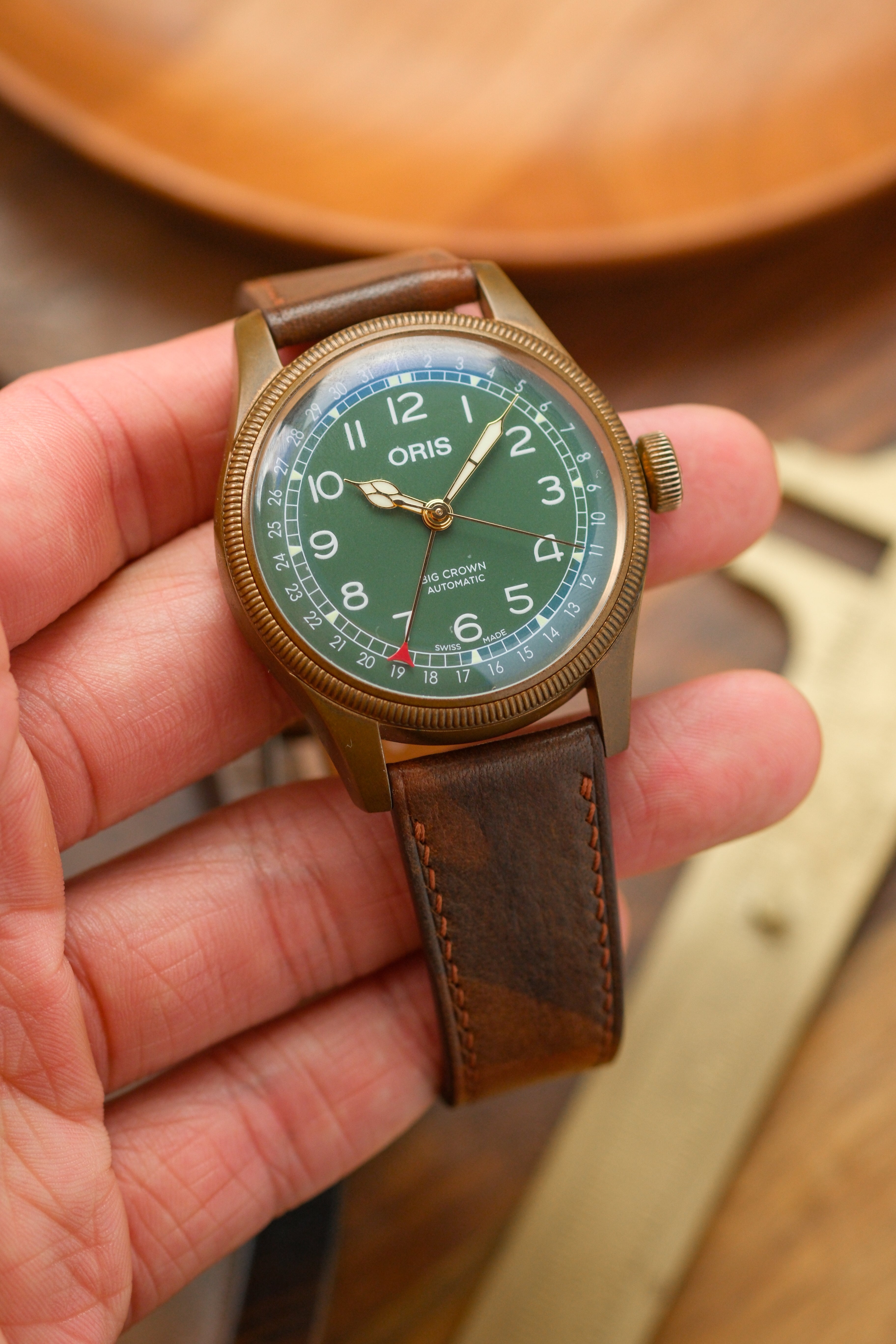 Brown Camo Calf Leather Strap - Artisan Straps